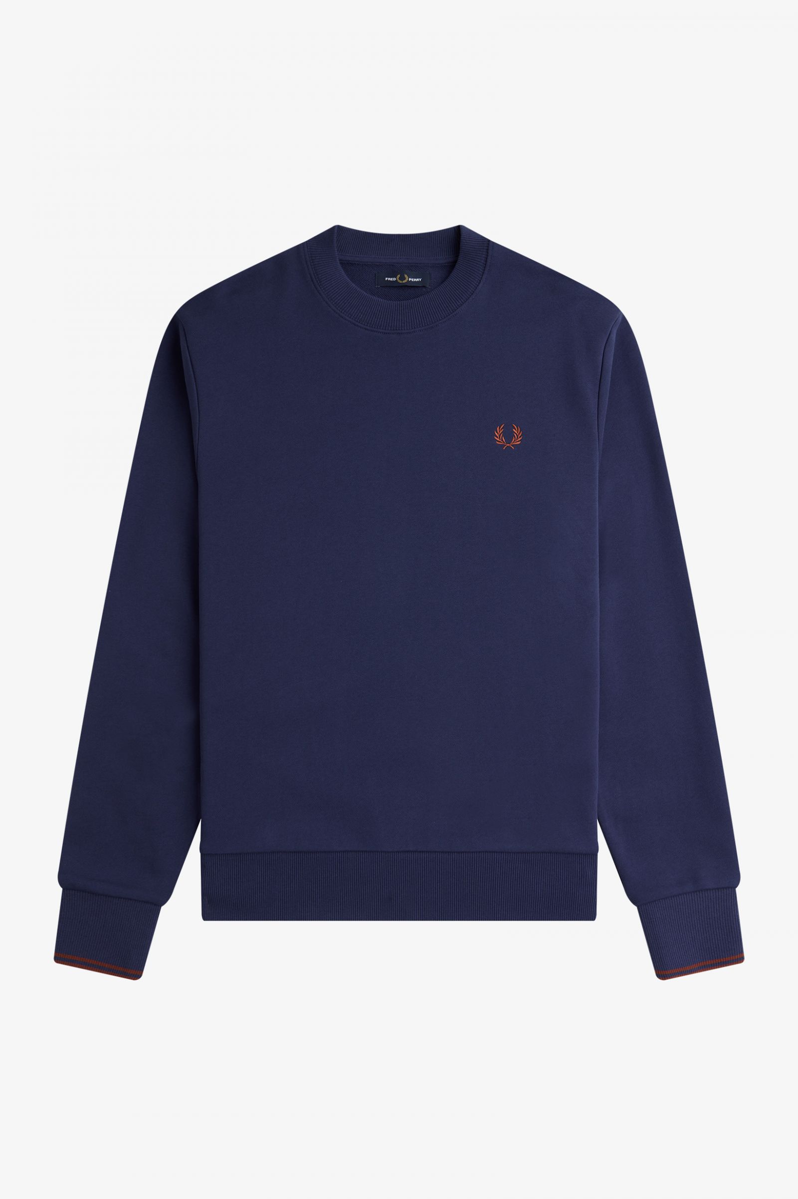 Crew Neck Sweatshirt French Navy / Whisky Brown 7038390