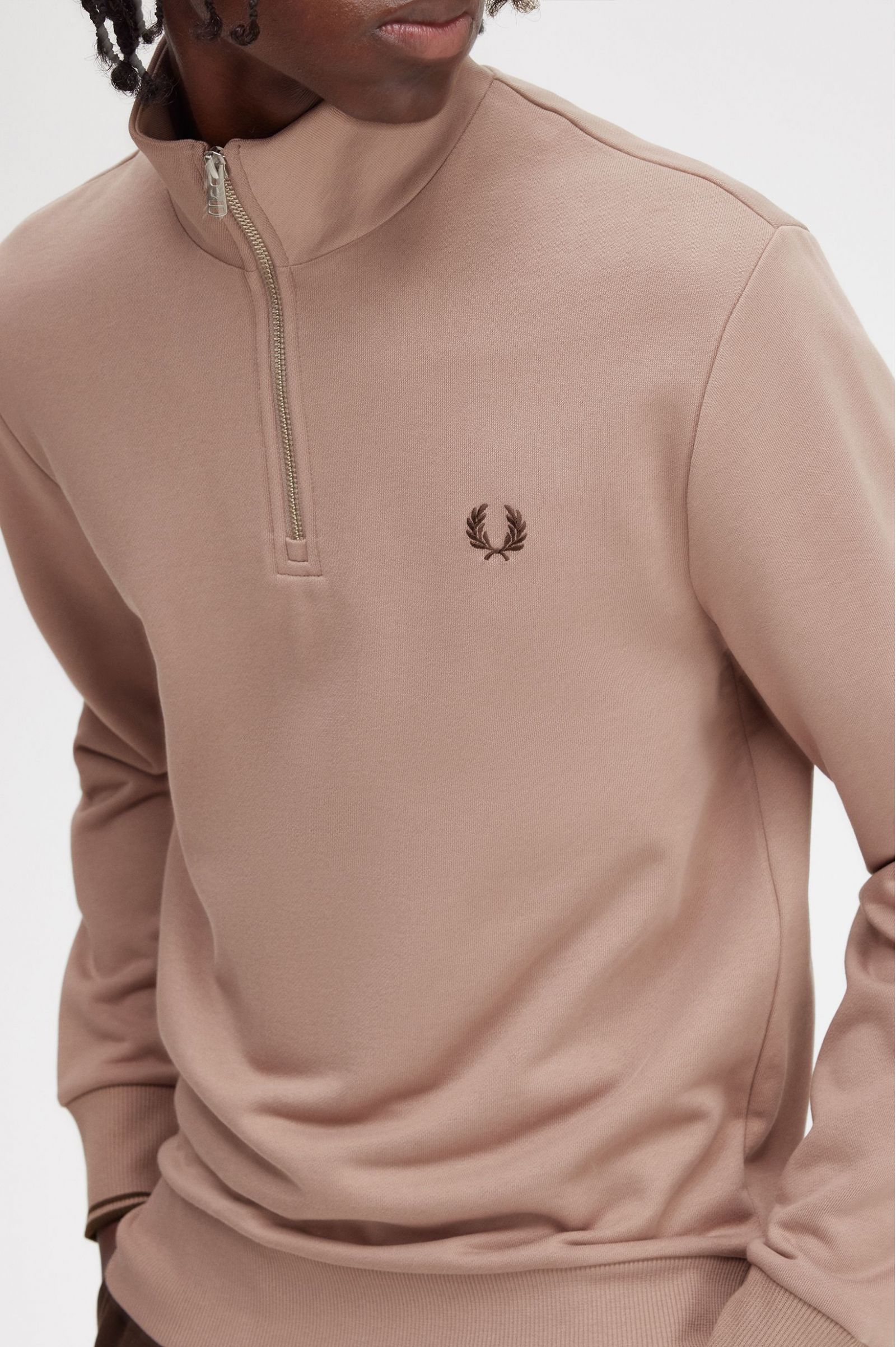 Half Zip Sweatshirt Dark Pink 7038860