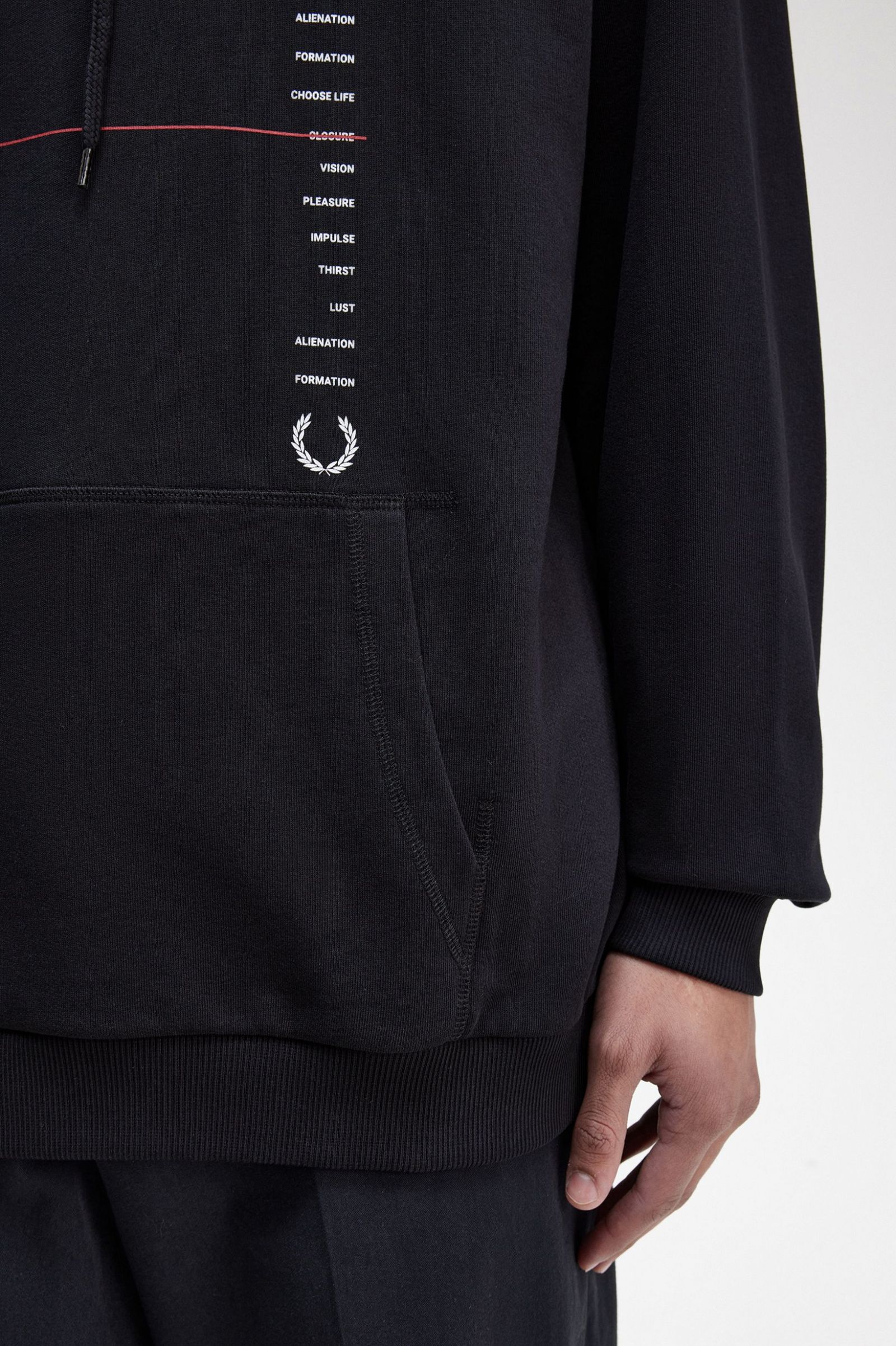 Raf SimonsPrinted Hooded Sweatshirt Black 7038637