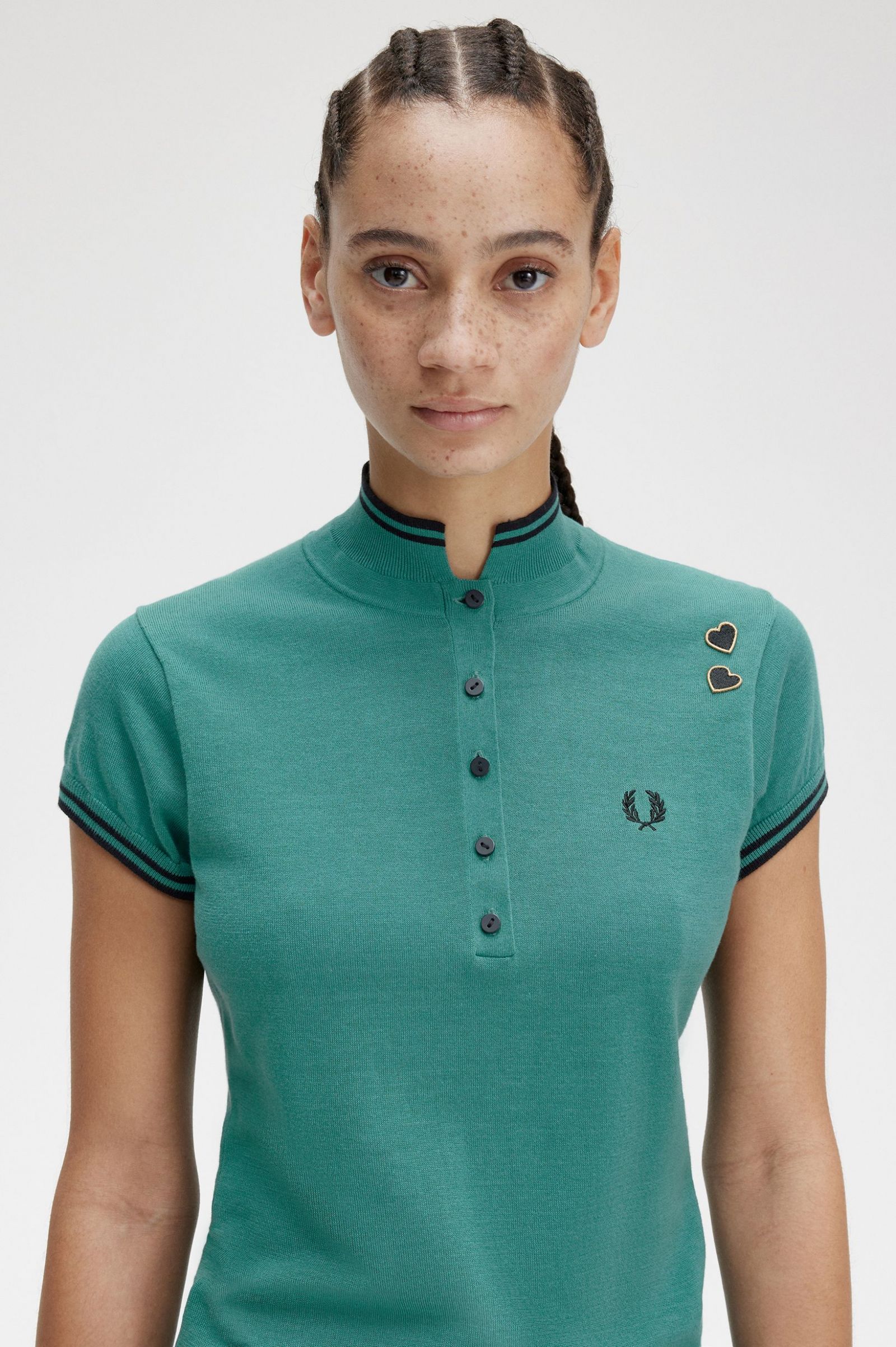 Amy Winehouse FoundationKnitted Shirt Deep Mint 7039327