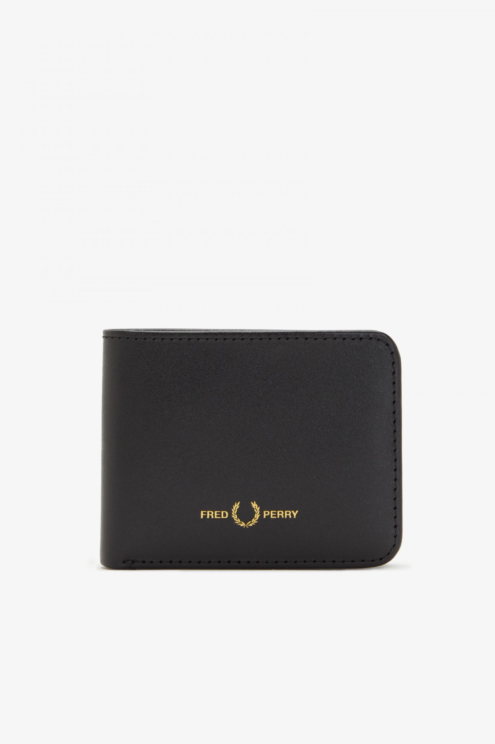 Burnished Leather Billfold Wallet Black 7037770