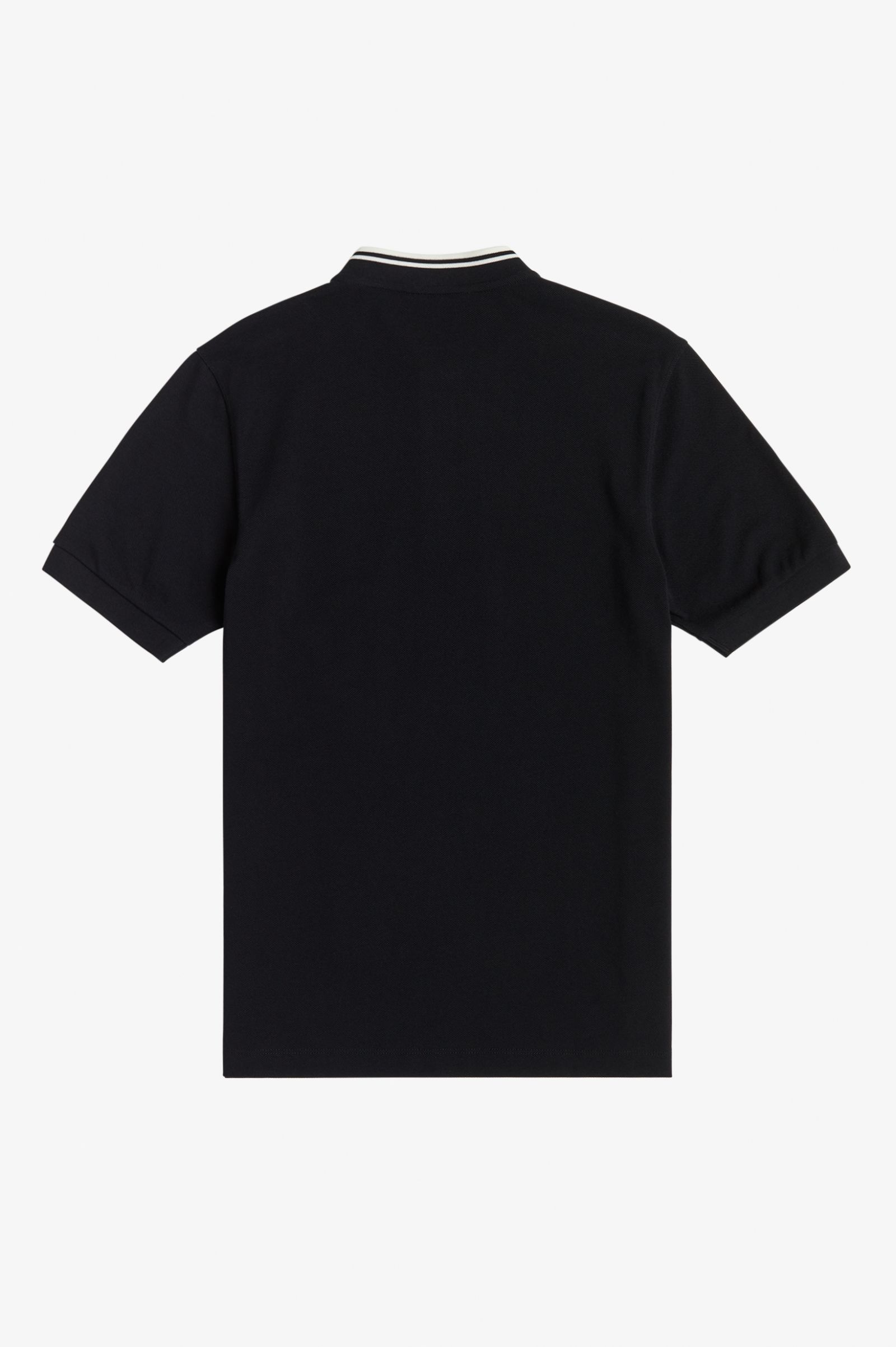 Bomber Collar Polo Shirt Black 7038571