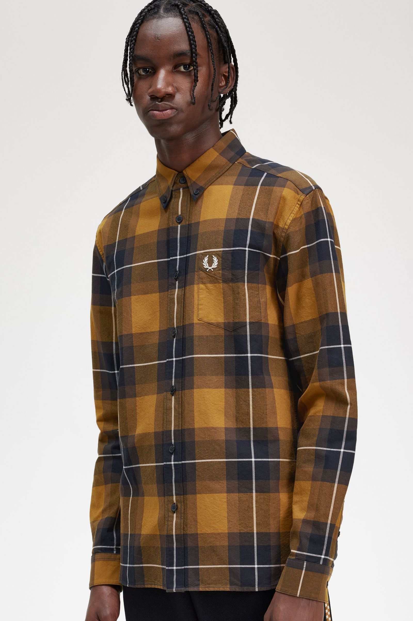 Tartan Shirt Dark Caramel 7038731
