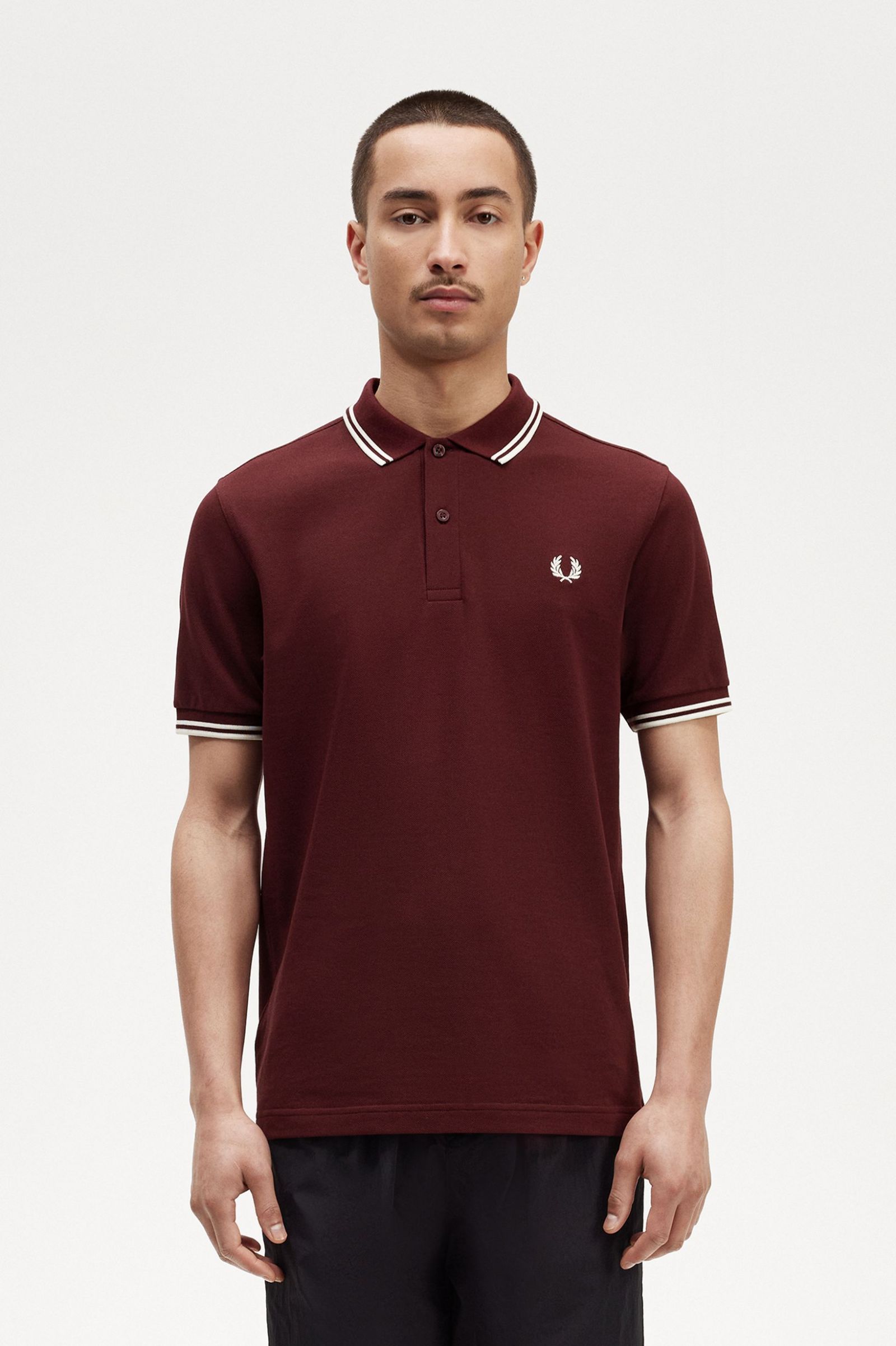 The Fred Perry ShirtM3600 Oxblood / Ecru / Ecru 7039071