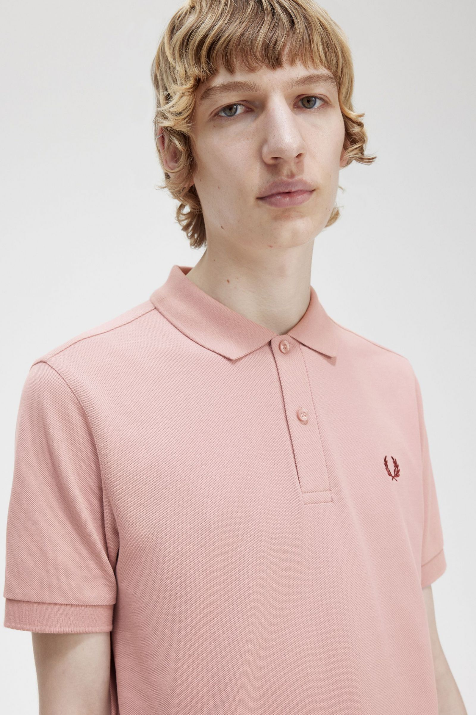 The Fred Perry ShirtM6000 Dusty Rose Pink / Oxblood 7039106