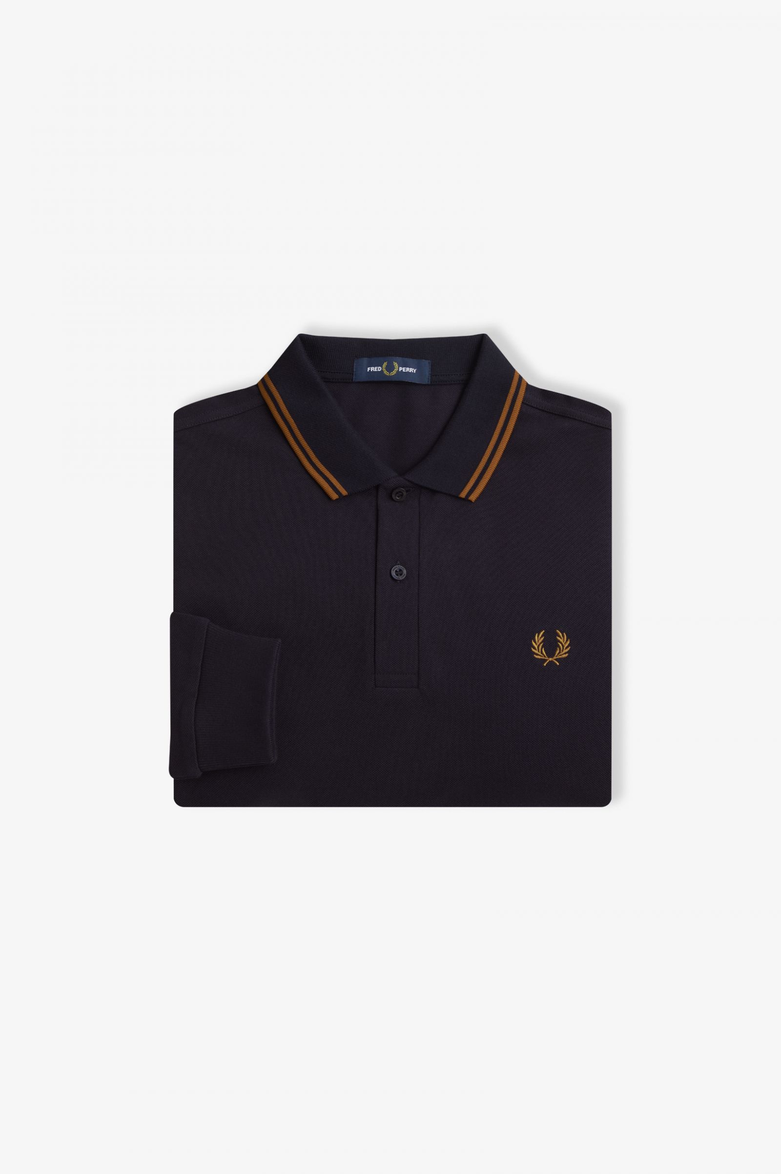 The Fred Perry ShirtM3636 Navy / Dark Caramel / Dark Caramel 7038588