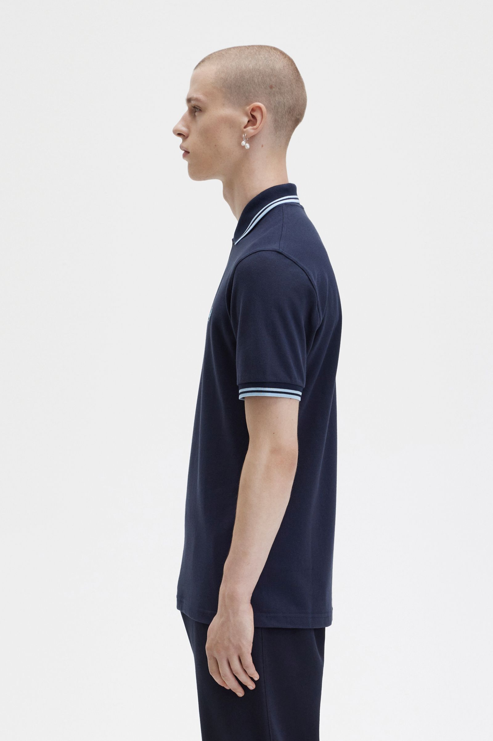 The Fred Perry ShirtM12 Navy / Ice / Ice 7038113