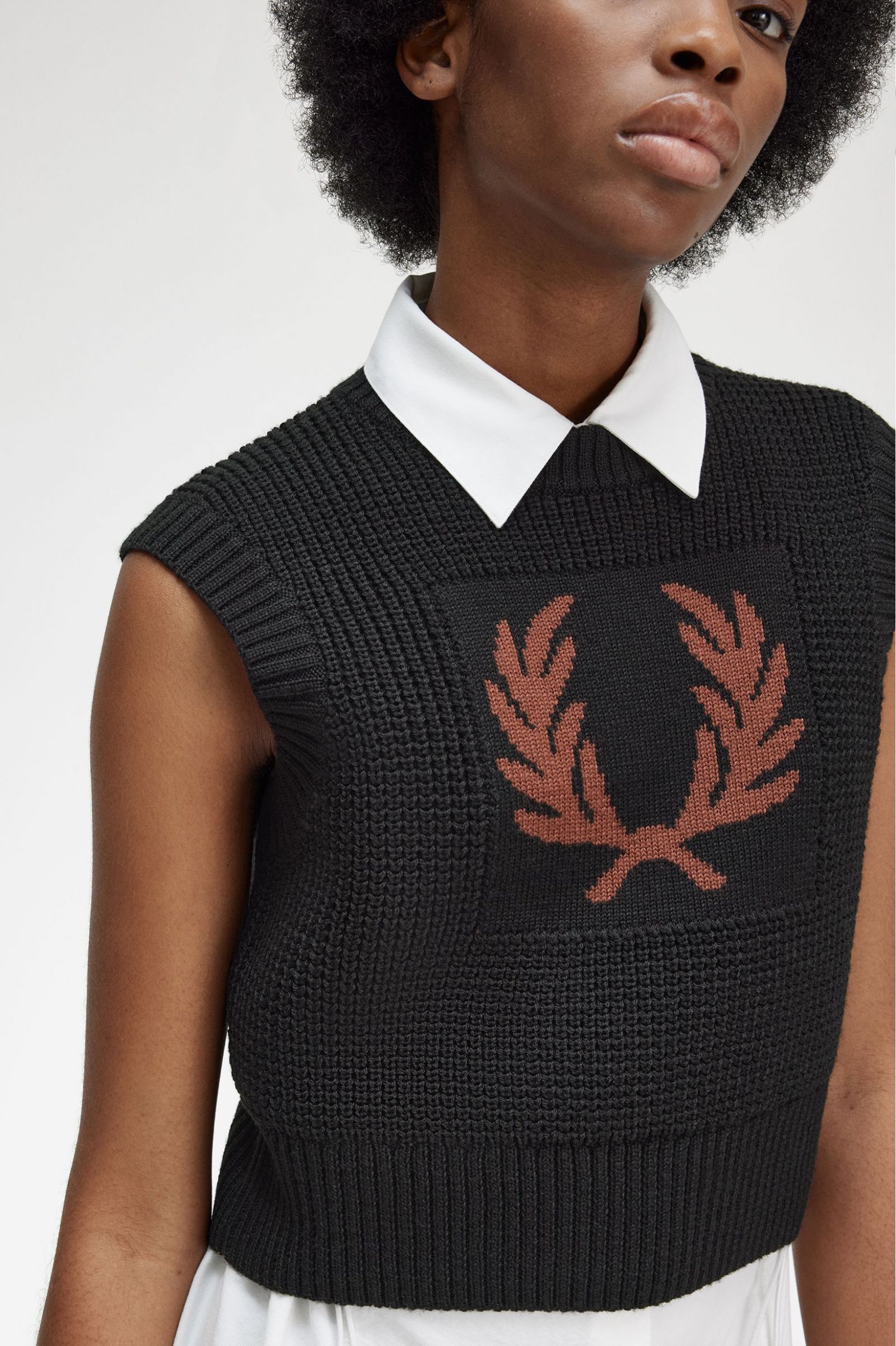 Laurel Wreath Knitted Tank Black 7039326
