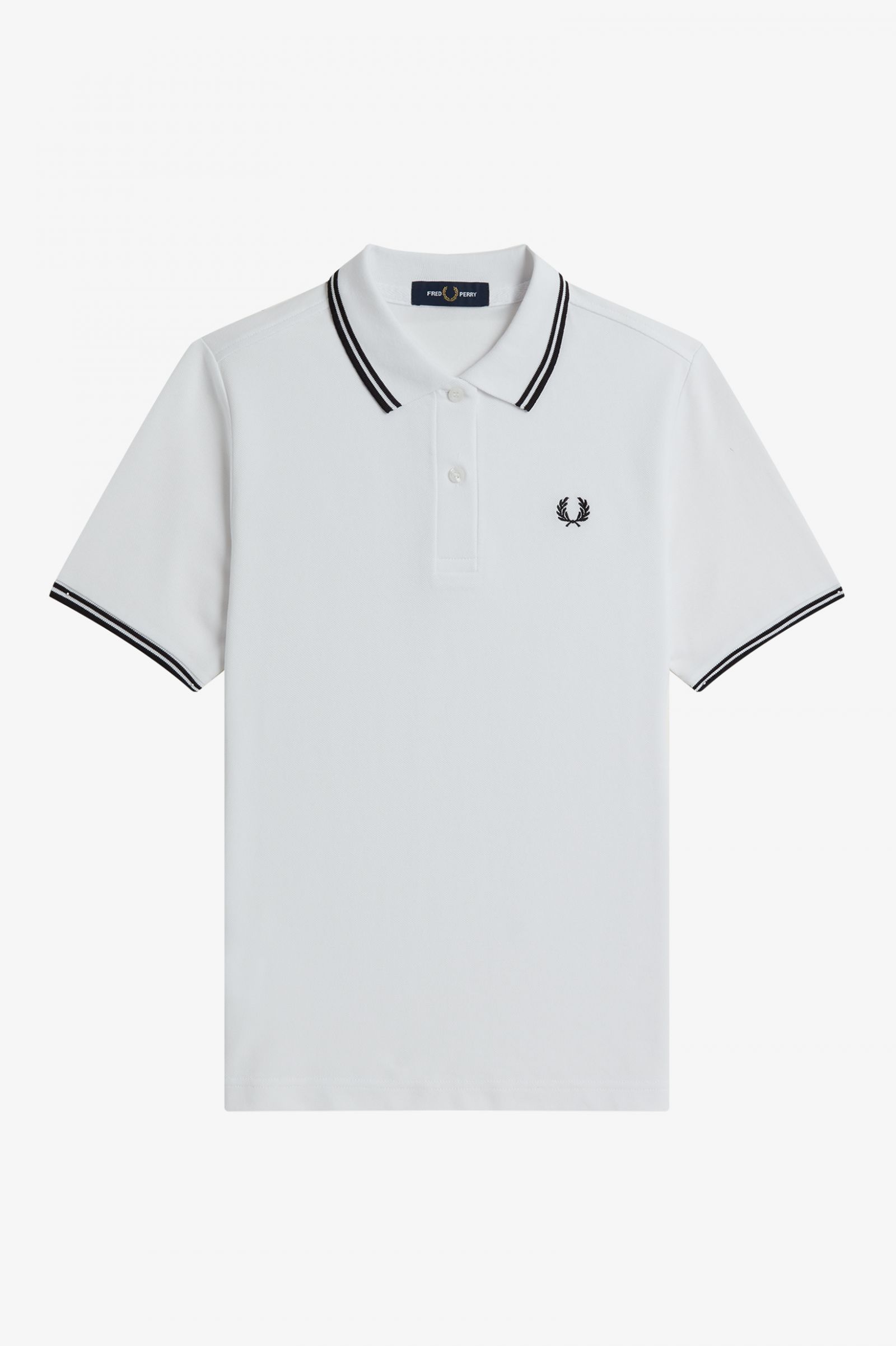 The Fred Perry ShirtG3600 White / Black / Black 7039458