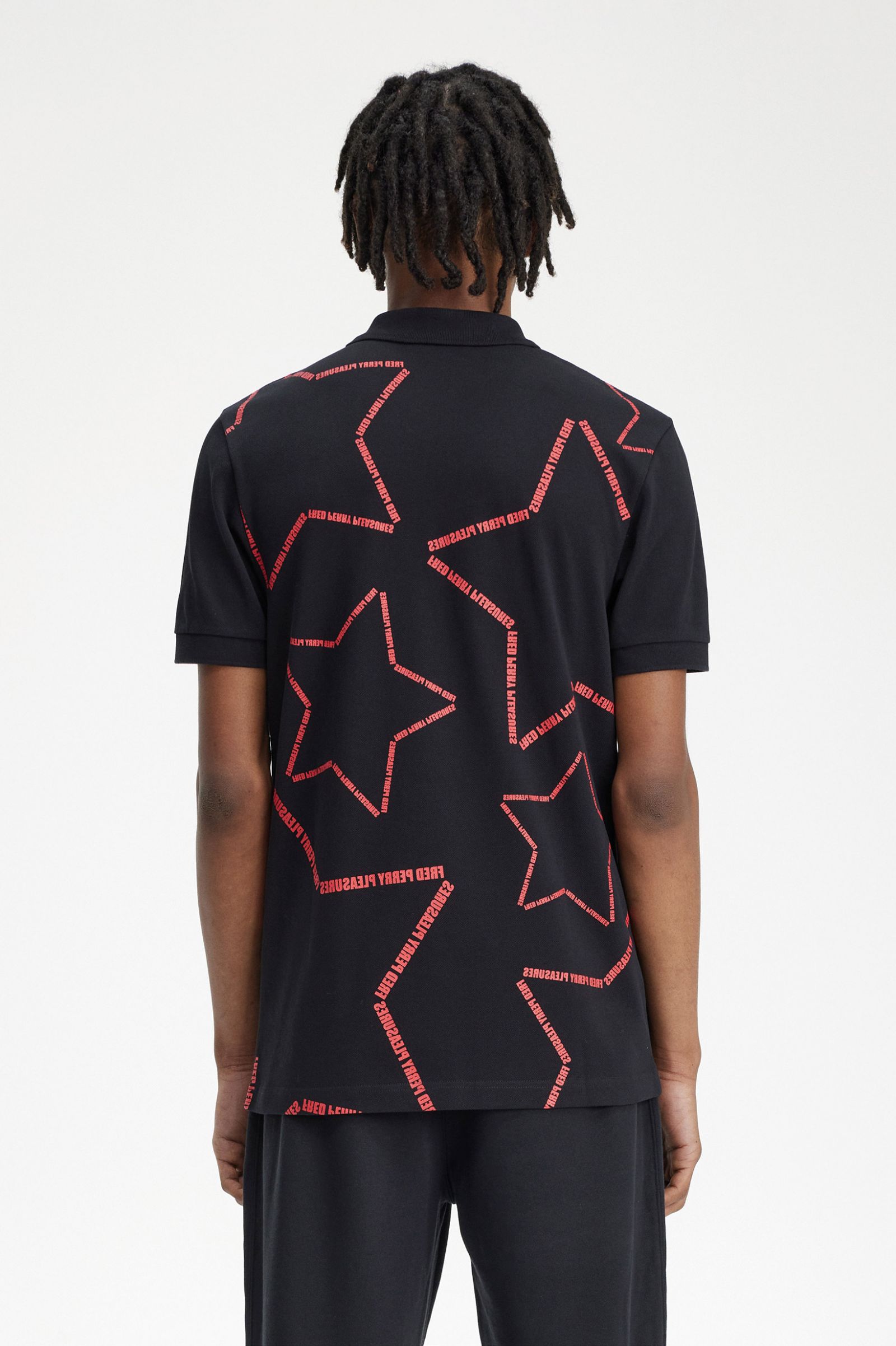 PleasuresStar Fred Perry Shirt Black 7039159