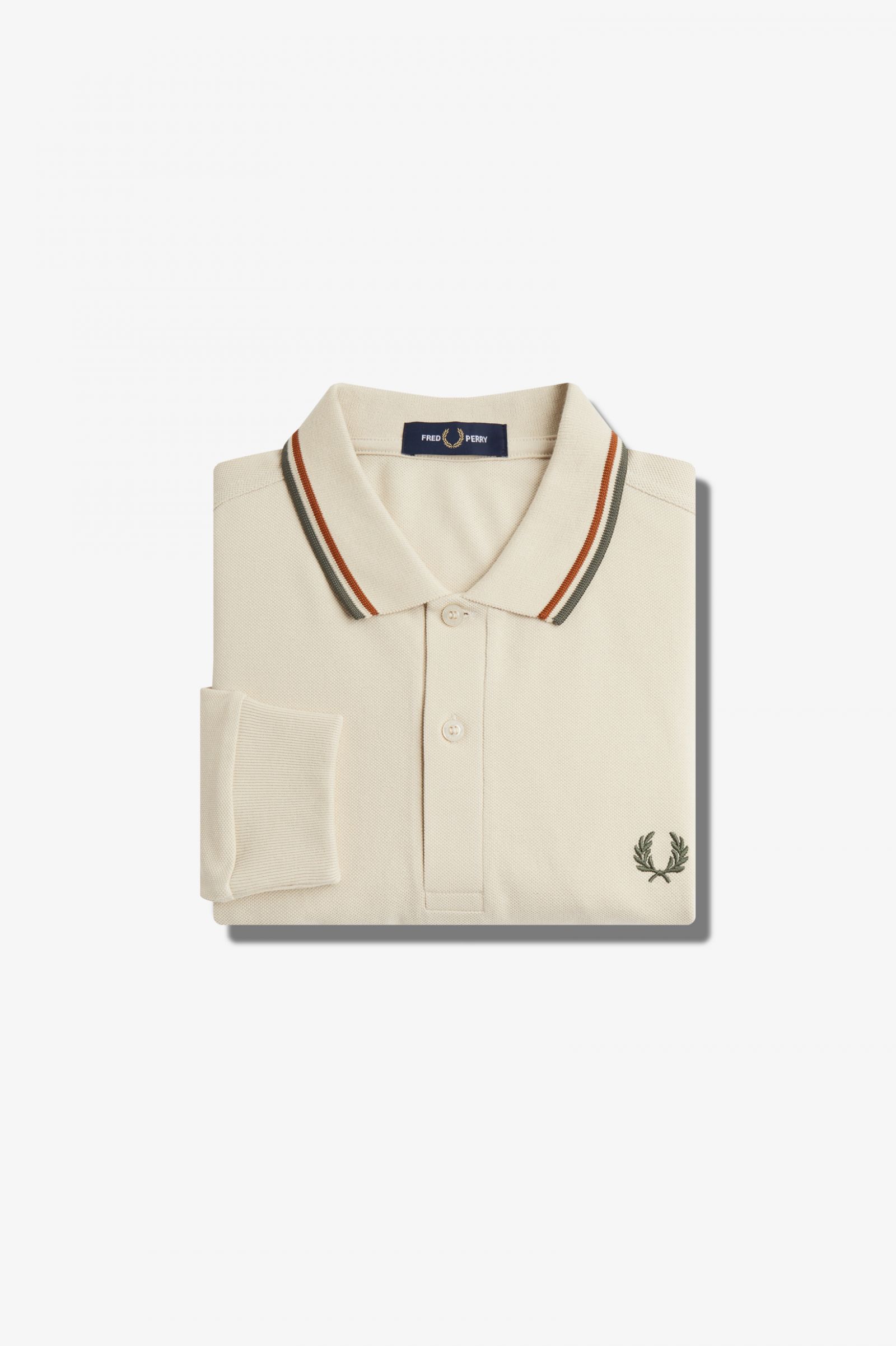 The Fred Perry ShirtM3636 Oatmeal / Nut Flake / Field Green 7038540