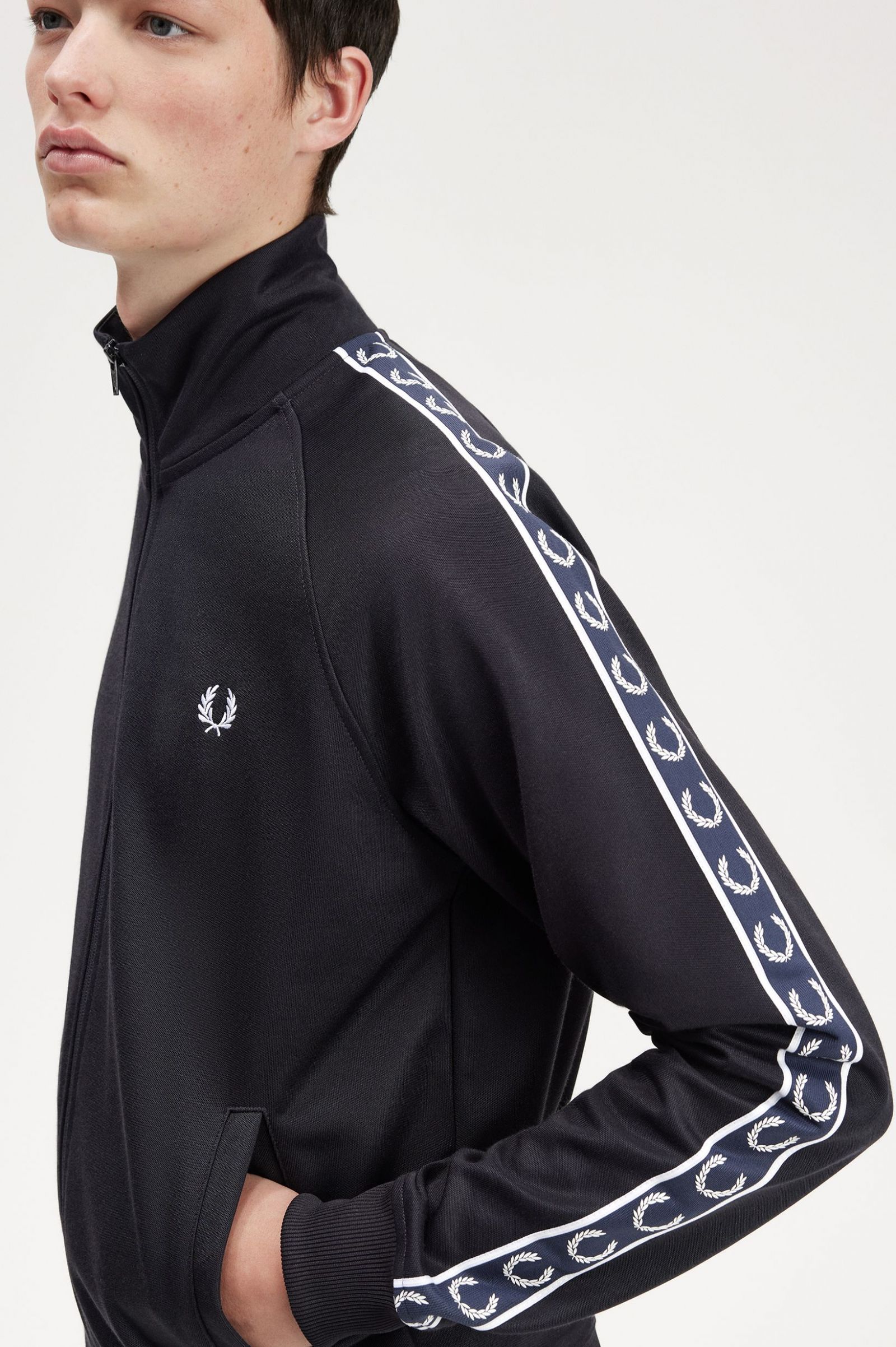 Contrast Tape Track Jacket Navy / Navy 7039126
