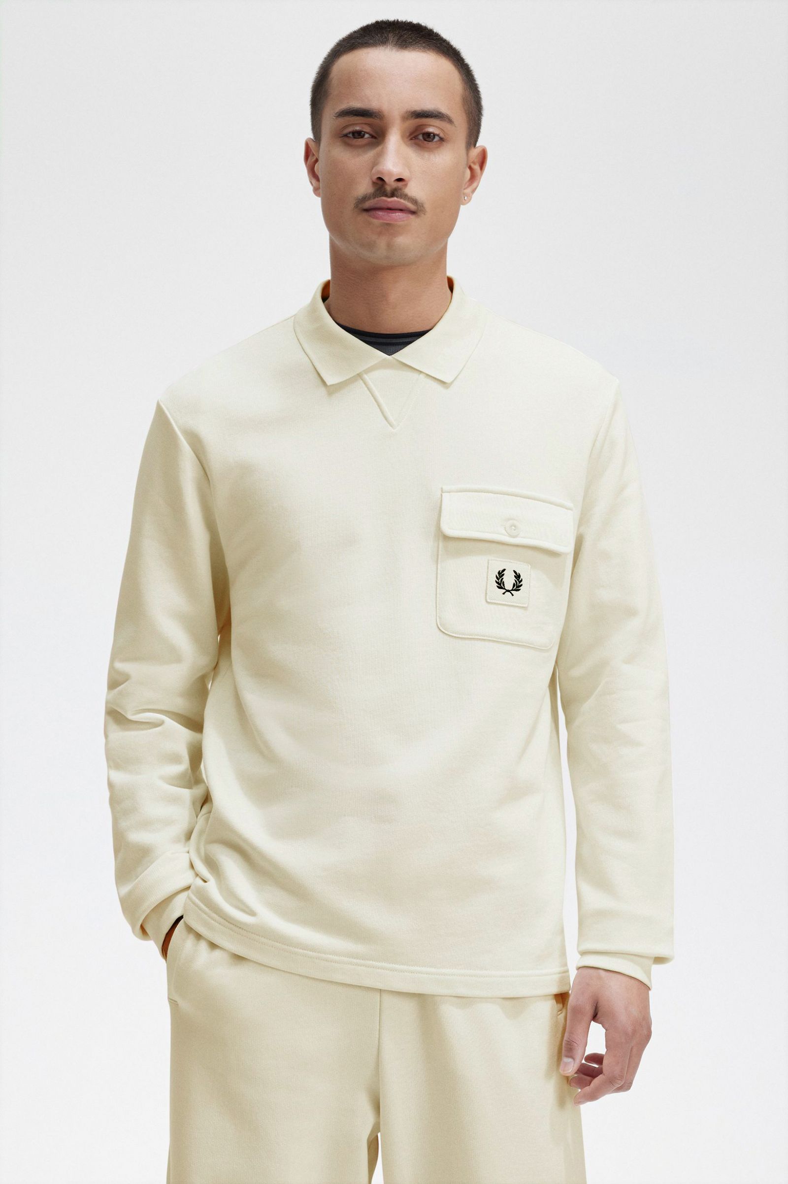 Long Sleeve Loopback Sweatshirt Ecru 7038873