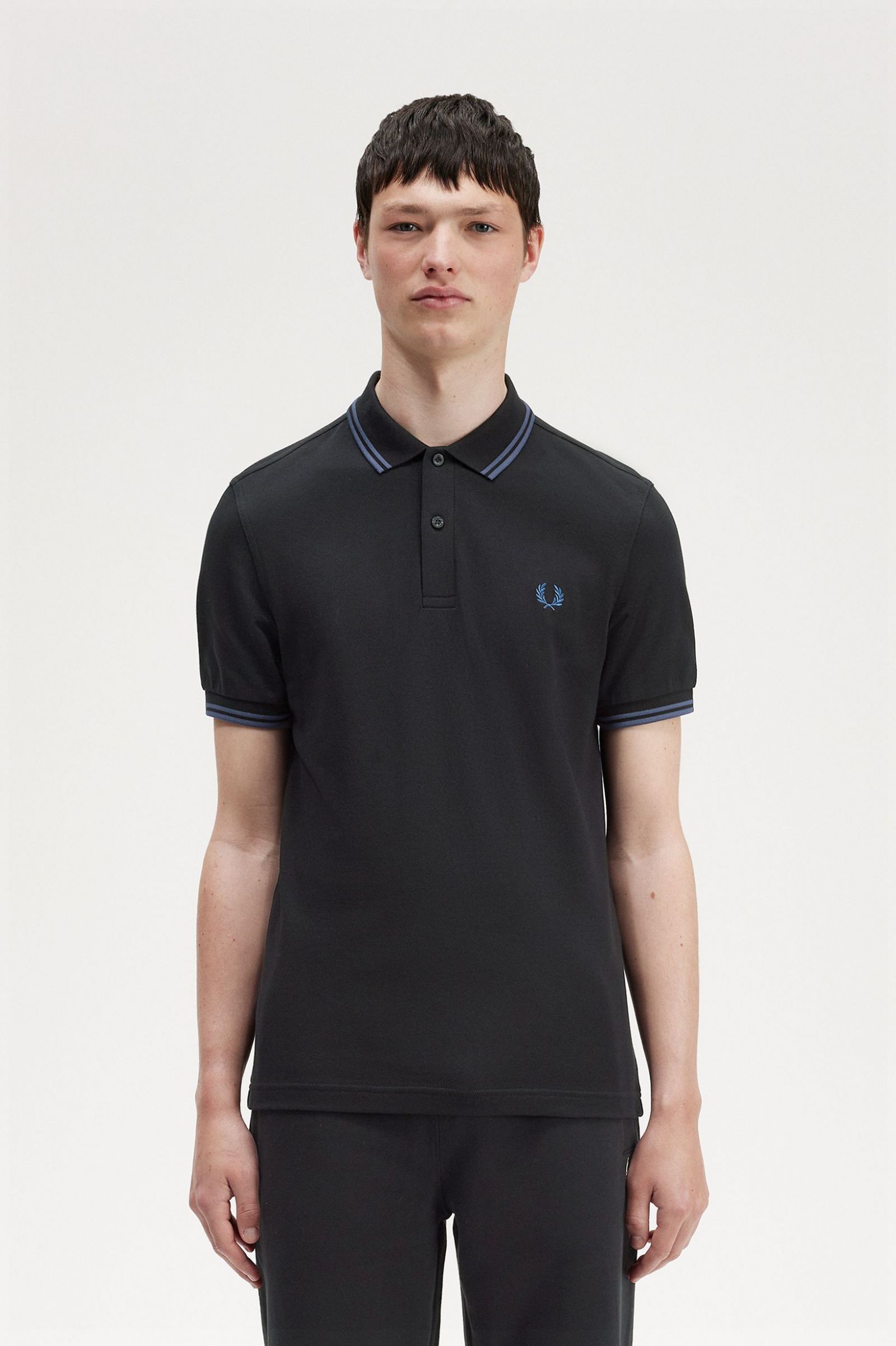 The Fred Perry ShirtM3600 Black / Midnight Blue / Midnight Blue 7039079