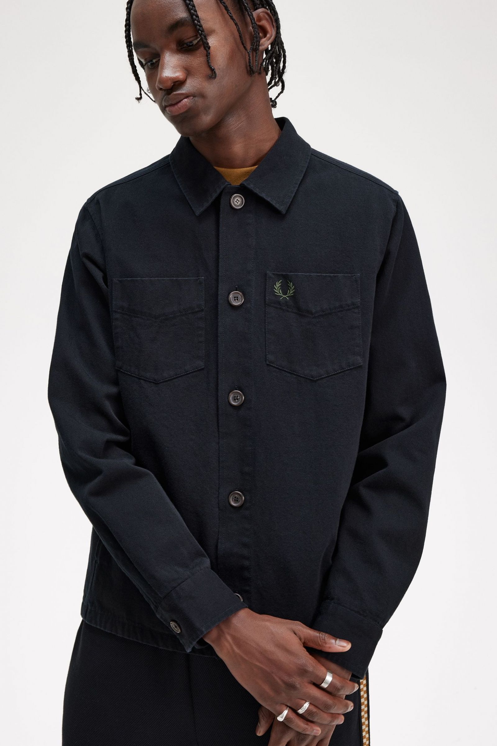 Twill Overshirt Black 7038491
