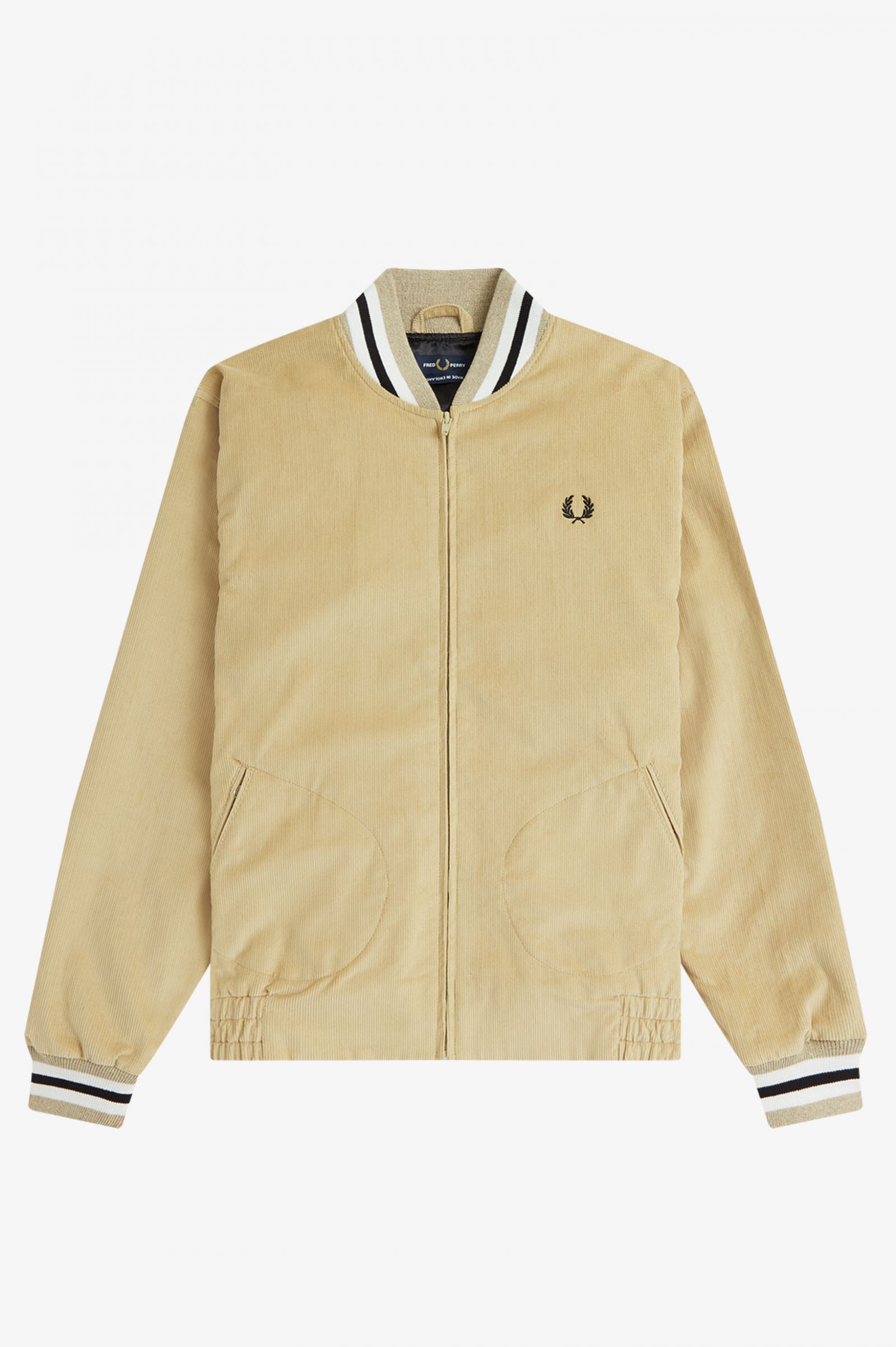 Made In EnglandNeedlecord Tennis Bomber Stone 7037890