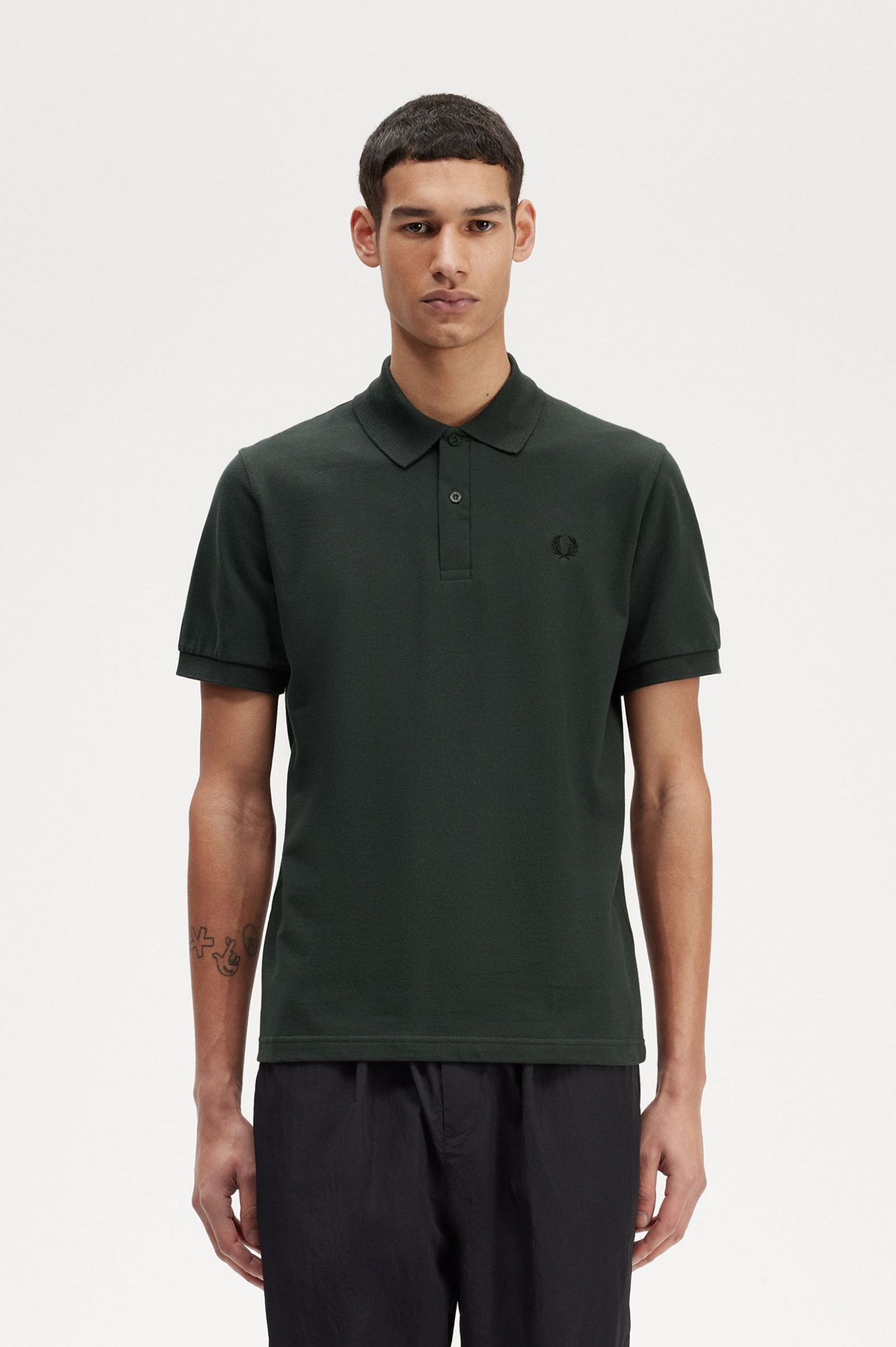 The Fred Perry ShirtM3 Night Green / Black 7039013