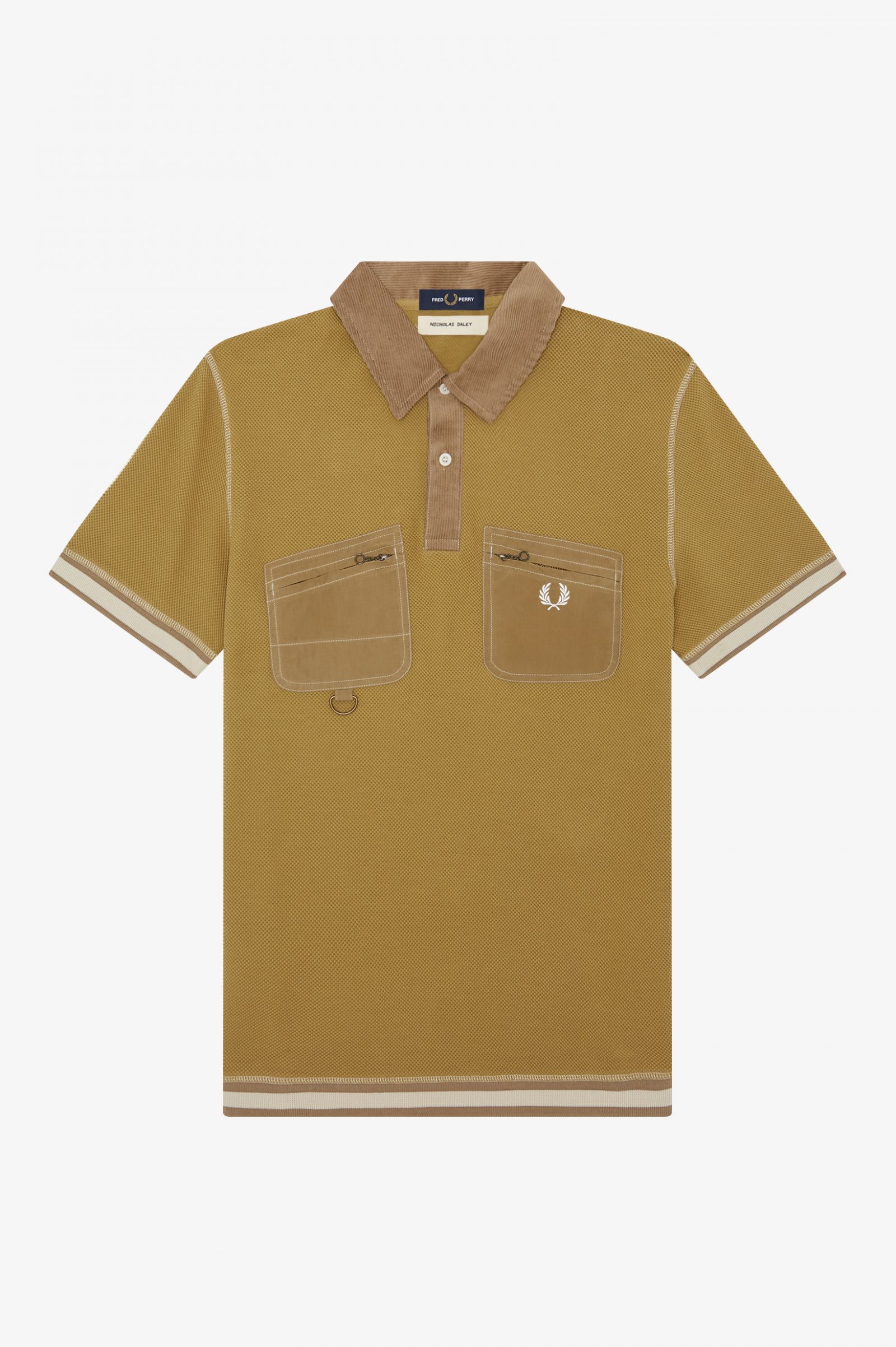 Nicholas DaleyTwo Pocket Polo Shirt Washed Navy 7037828