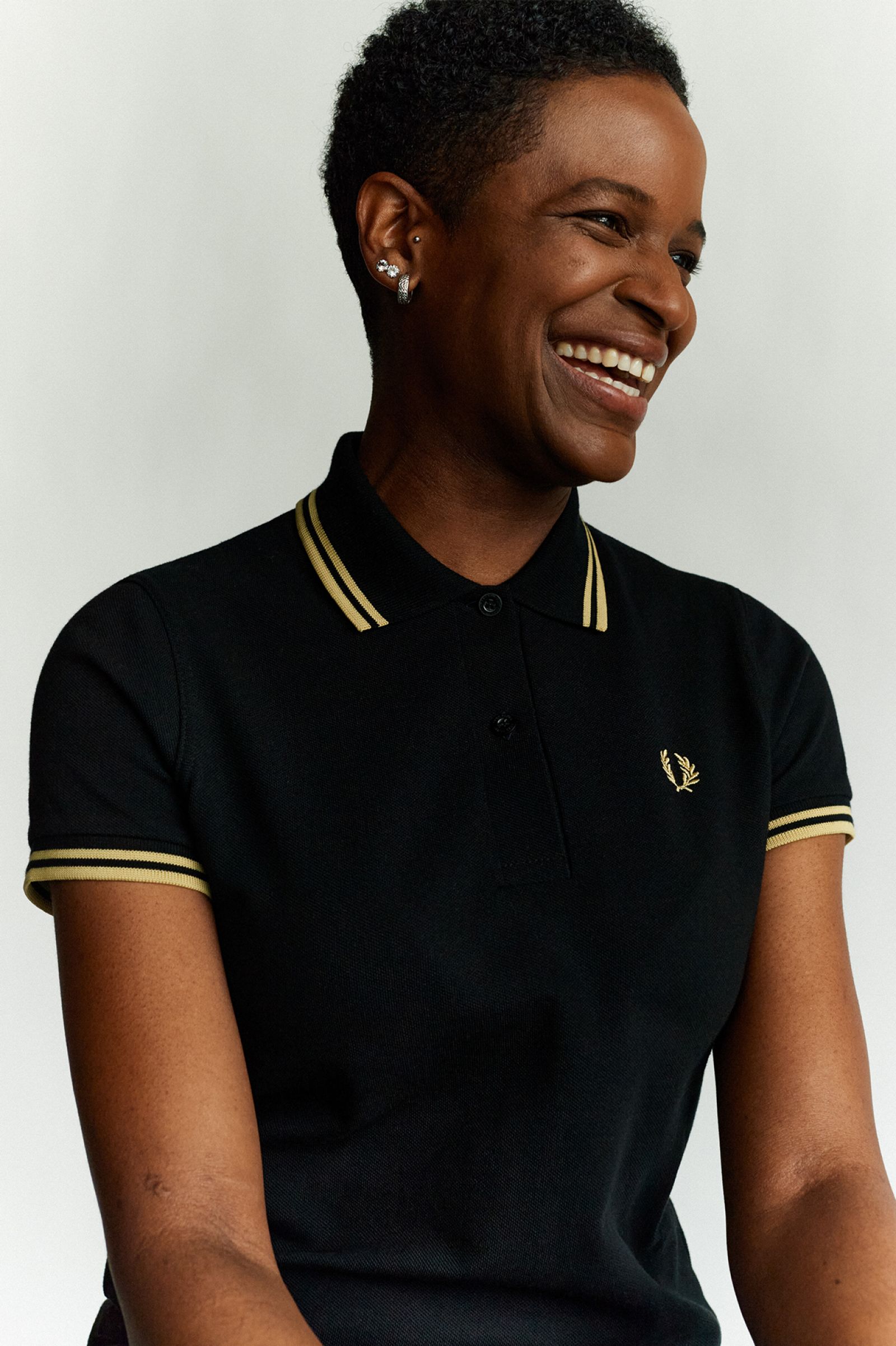 The Fred Perry ShirtG12 Black / Champagne / Champagne 7039452