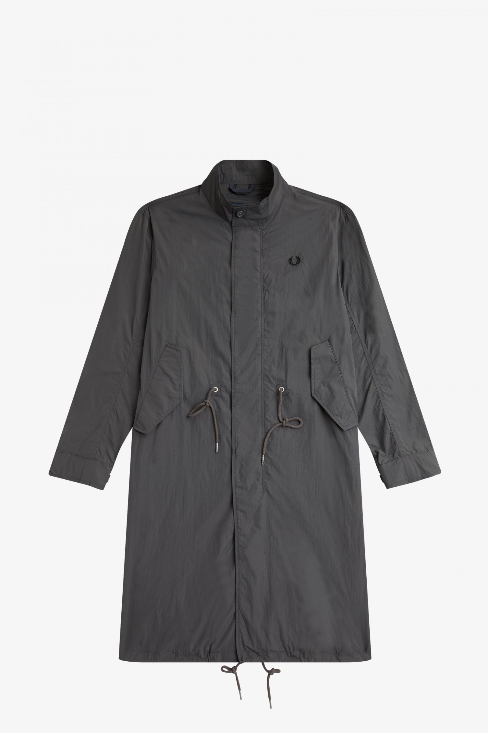 Straight Hem Parka Gunmetal 7038266