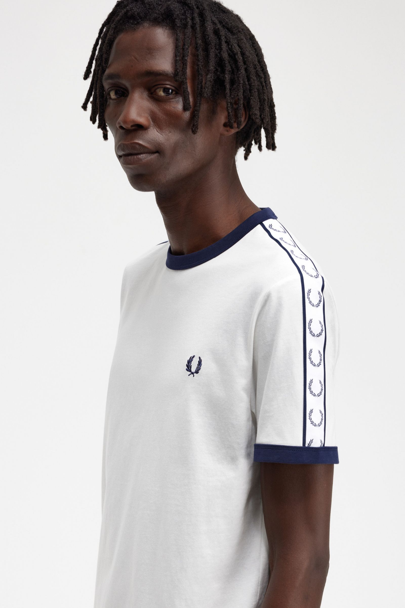 Taped Ringer T-Shirt Snow White 7038920
