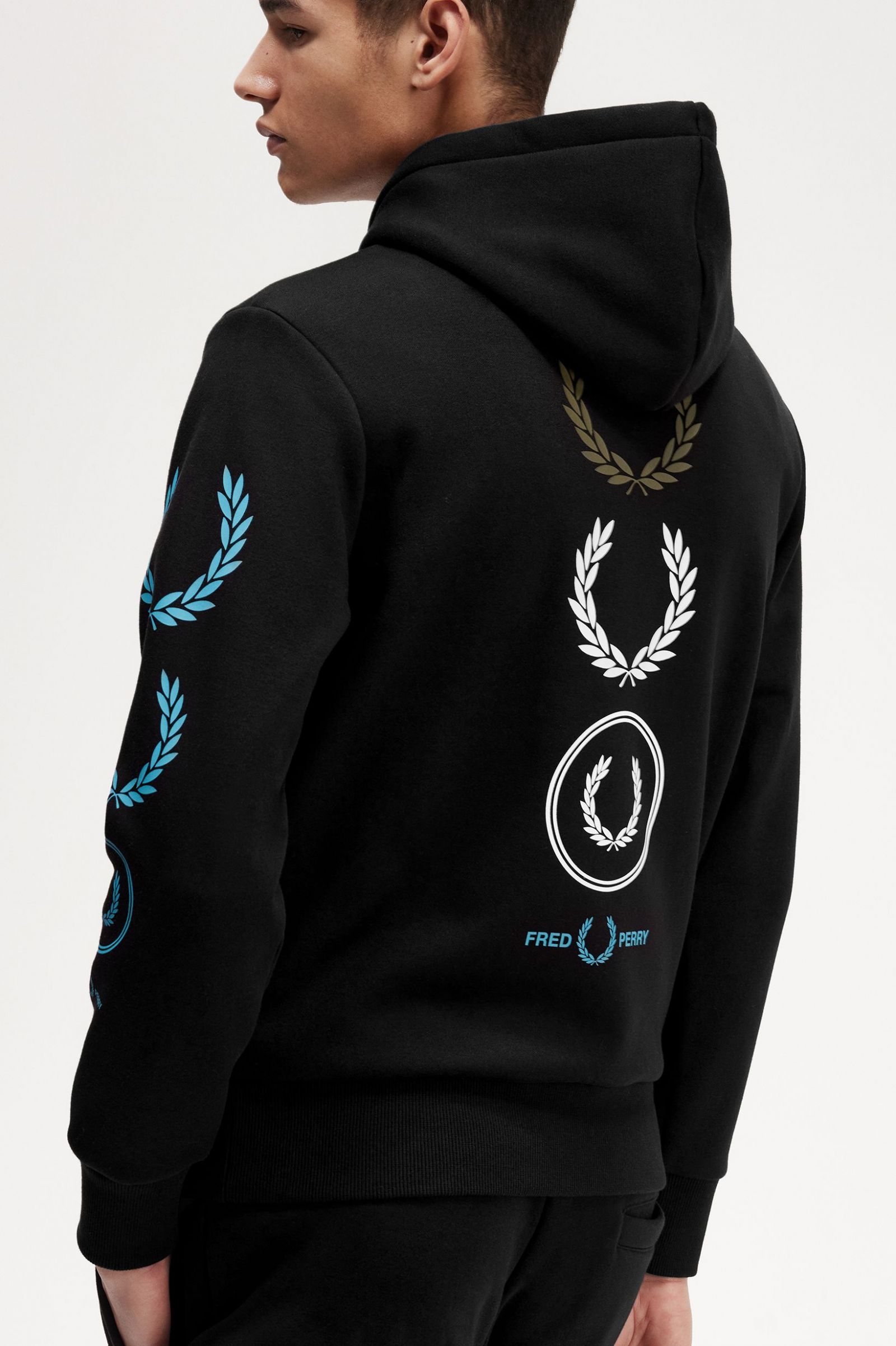 Graphic Branding Hooded Sweatshirt Black 7038885