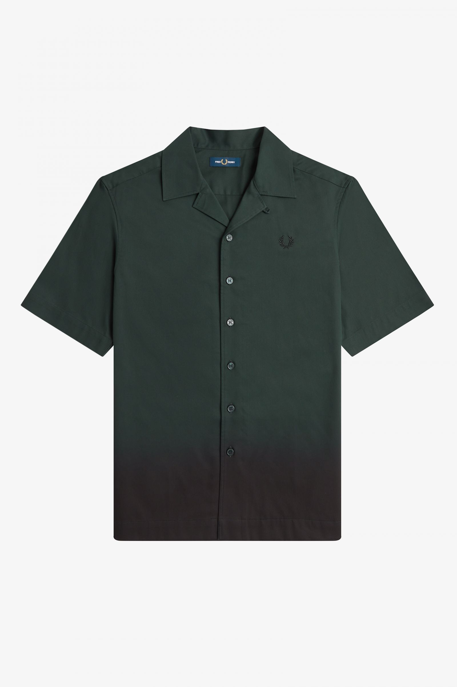 Ombre Revere Collar Shirt Night Green 7038715