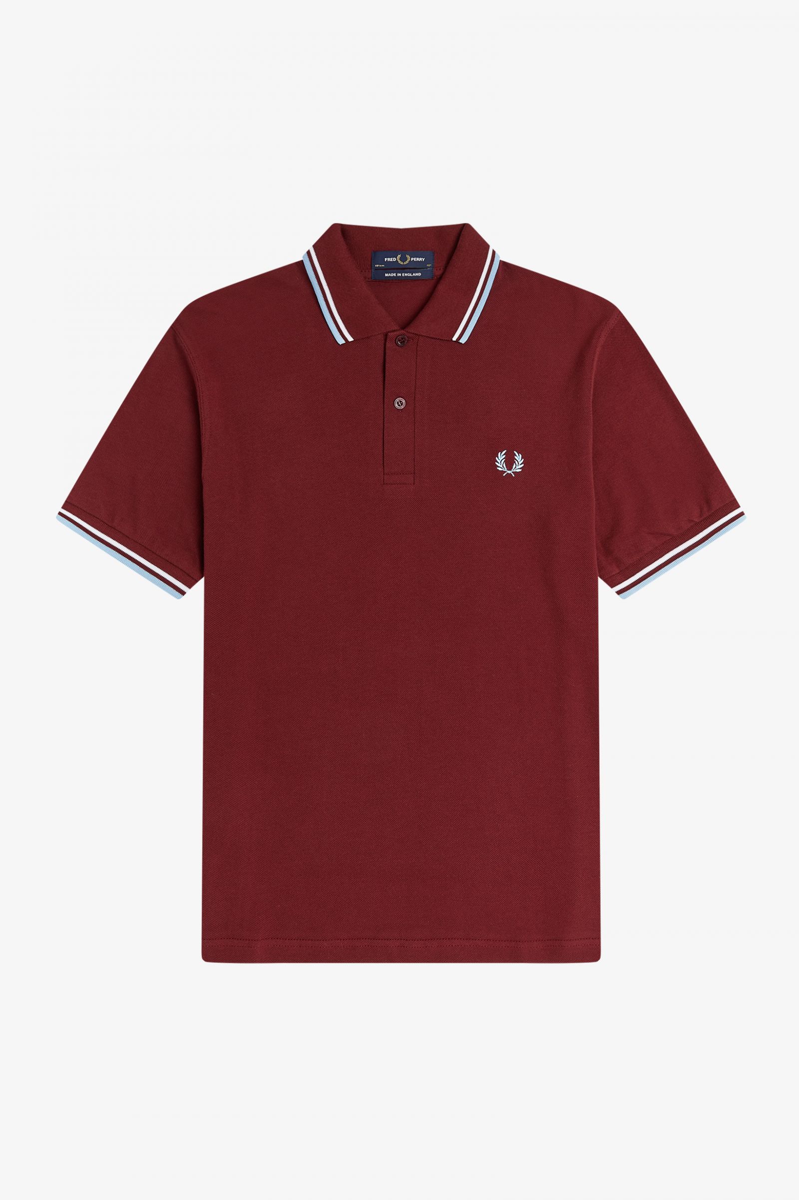 The Fred Perry ShirtM12 Maroon / White / Ice 7039020