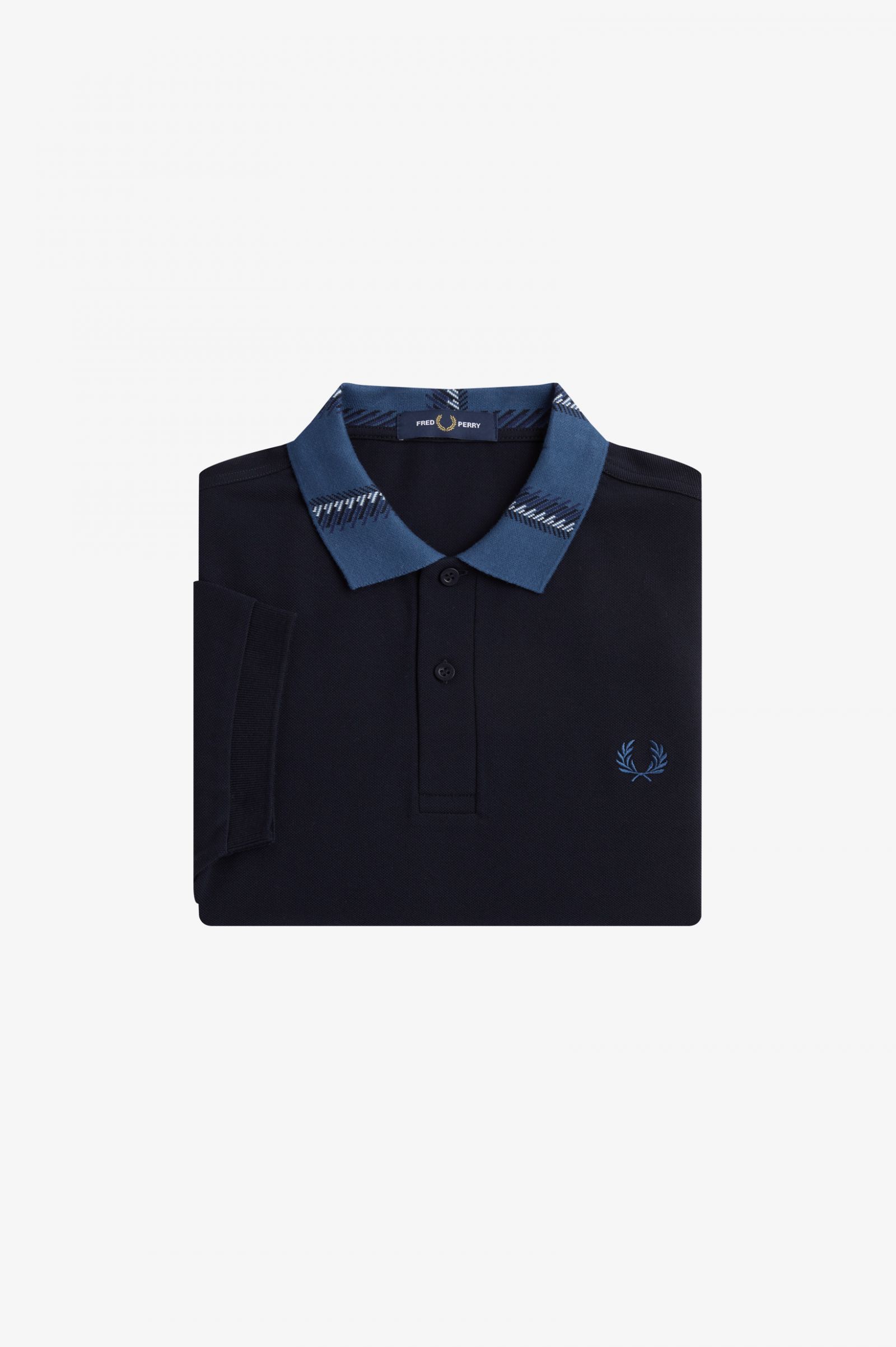 Graphic Collar Polo Shirt Navy 7038505