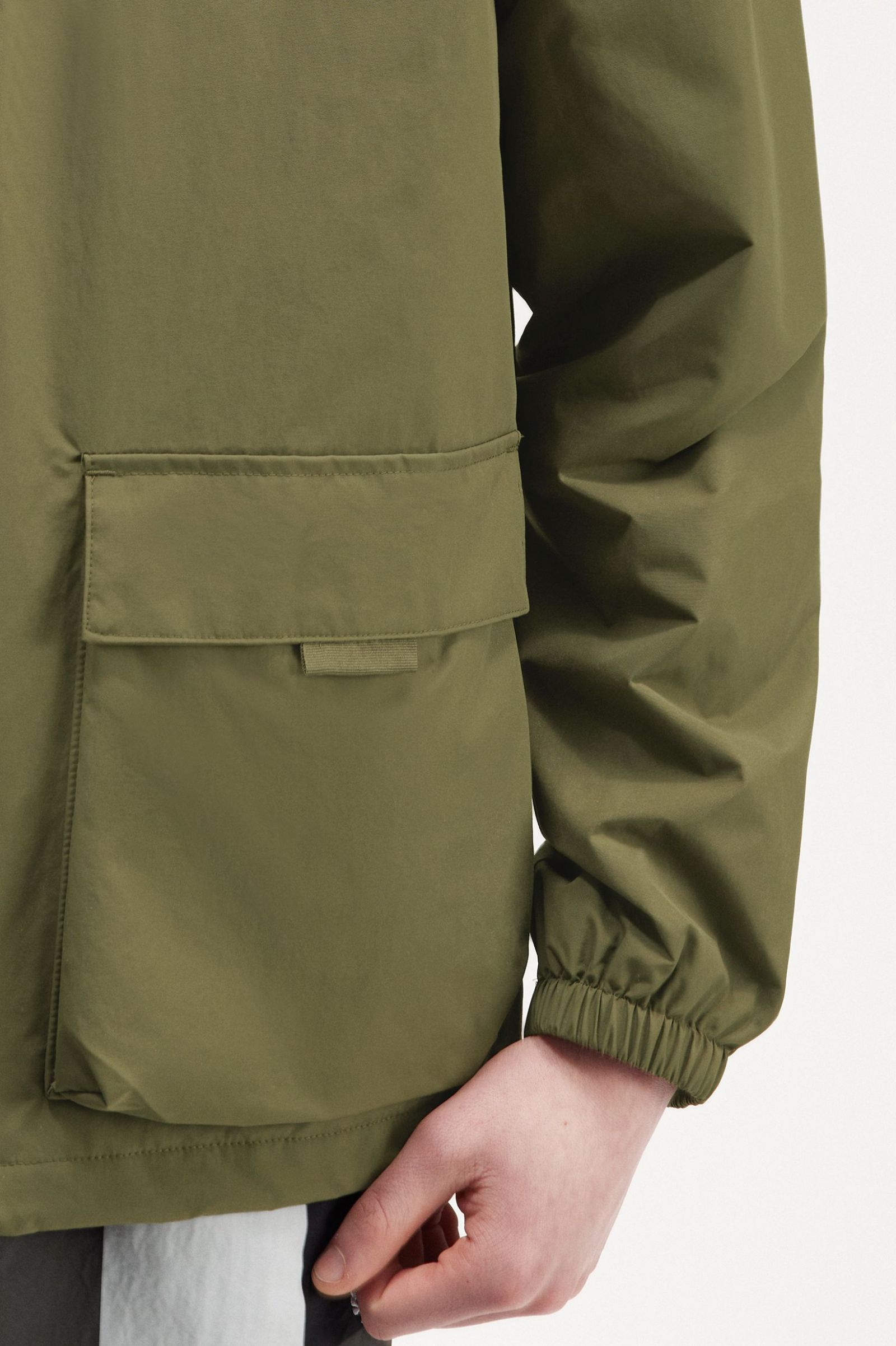 Patch Pocket Zip Through Jacket Uniform Green 7038279