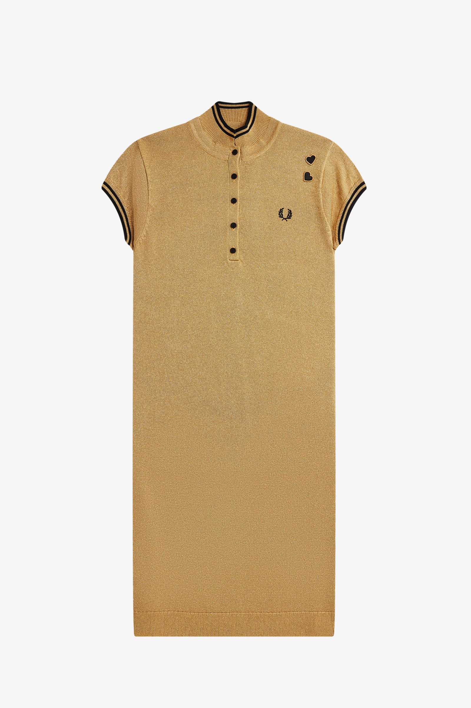 Amy Winehouse FoundationMetallic Knitted Dress 1964 Gold 7037958