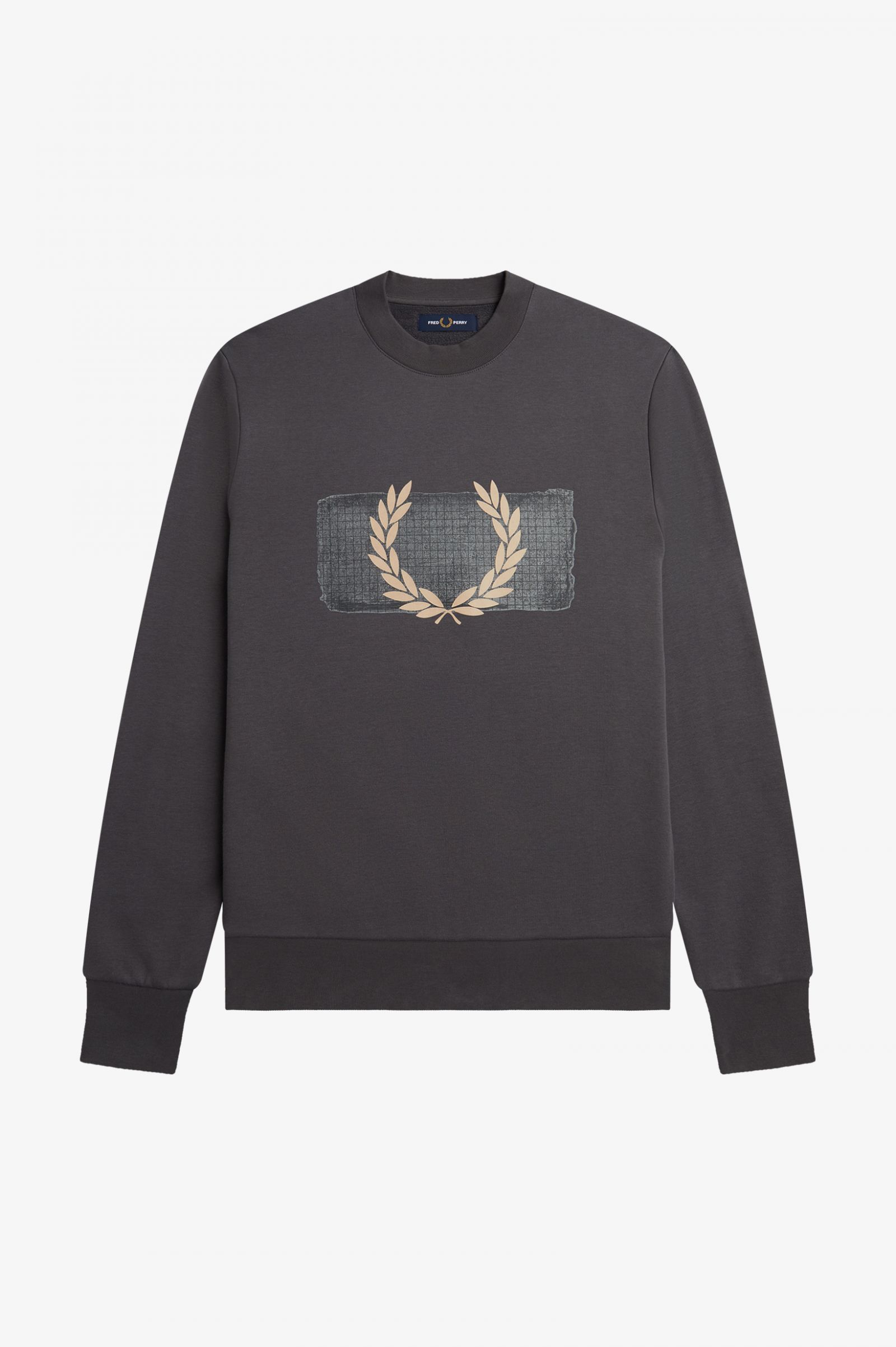 Layered Graphic Sweatshirt Gunmetal 7038867