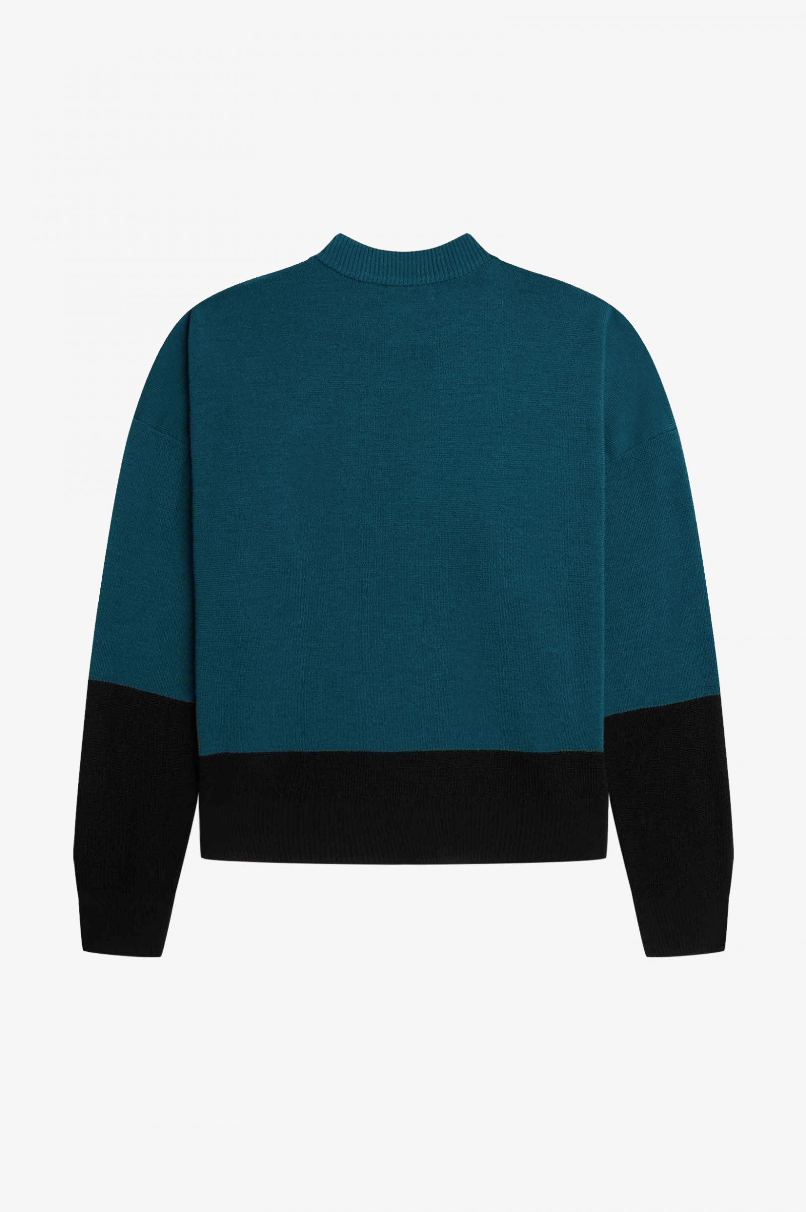 Colour Block Jumper Petrol Blue 7039313