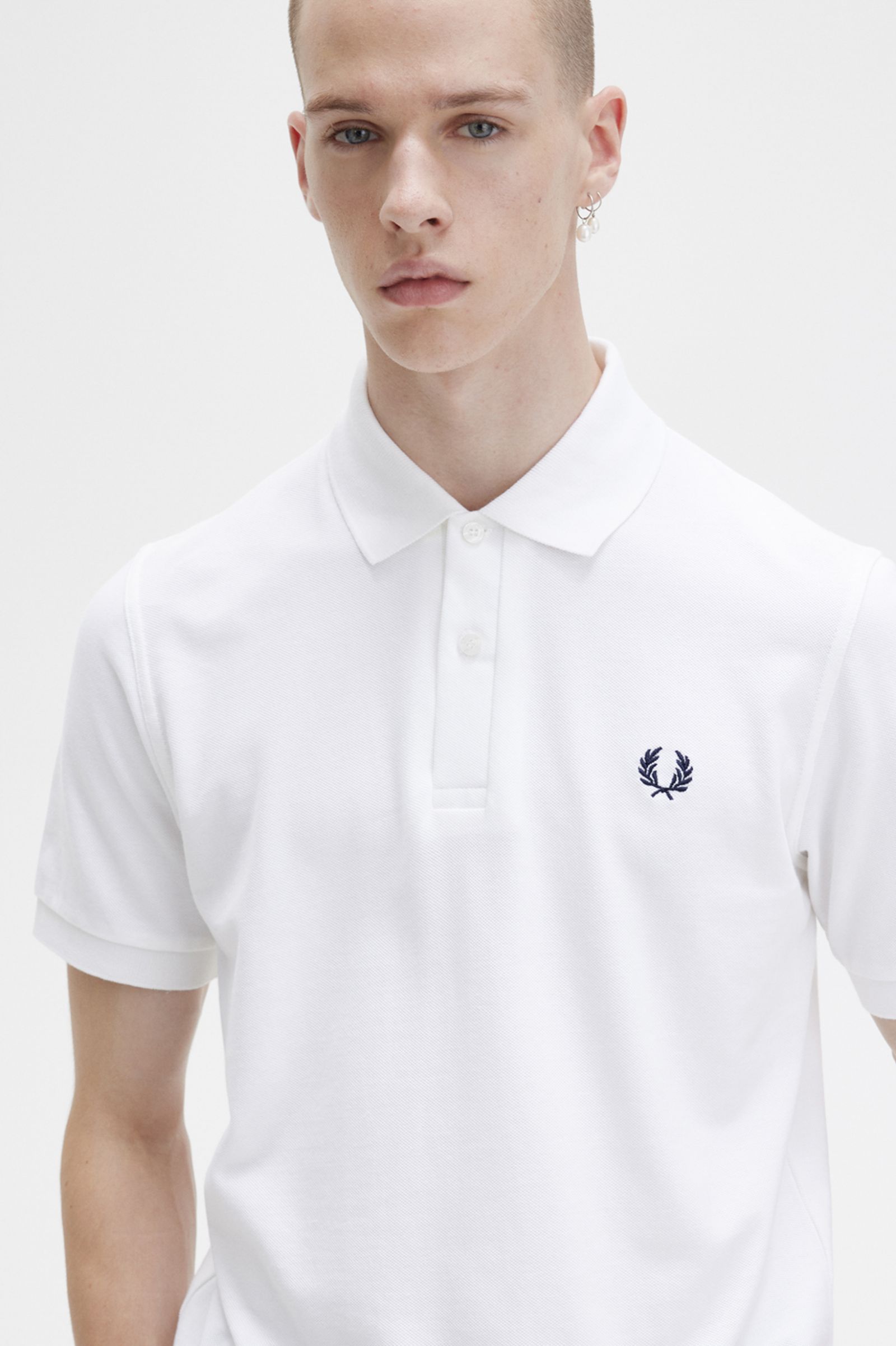 The Fred Perry ShirtM3 White / Navy 7038108