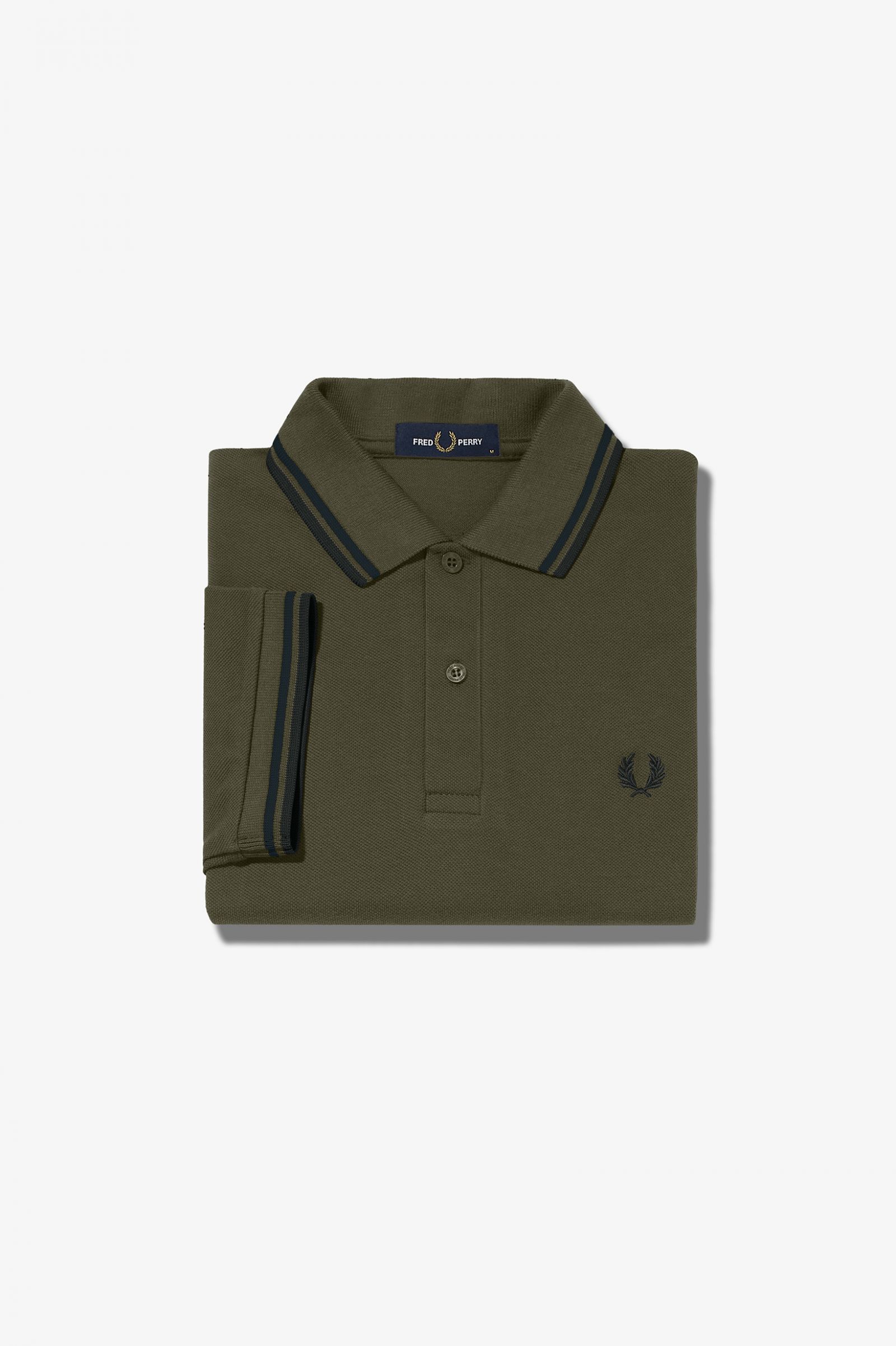 The Fred Perry ShirtM3600 Uniform Green / Black / Black 7039009