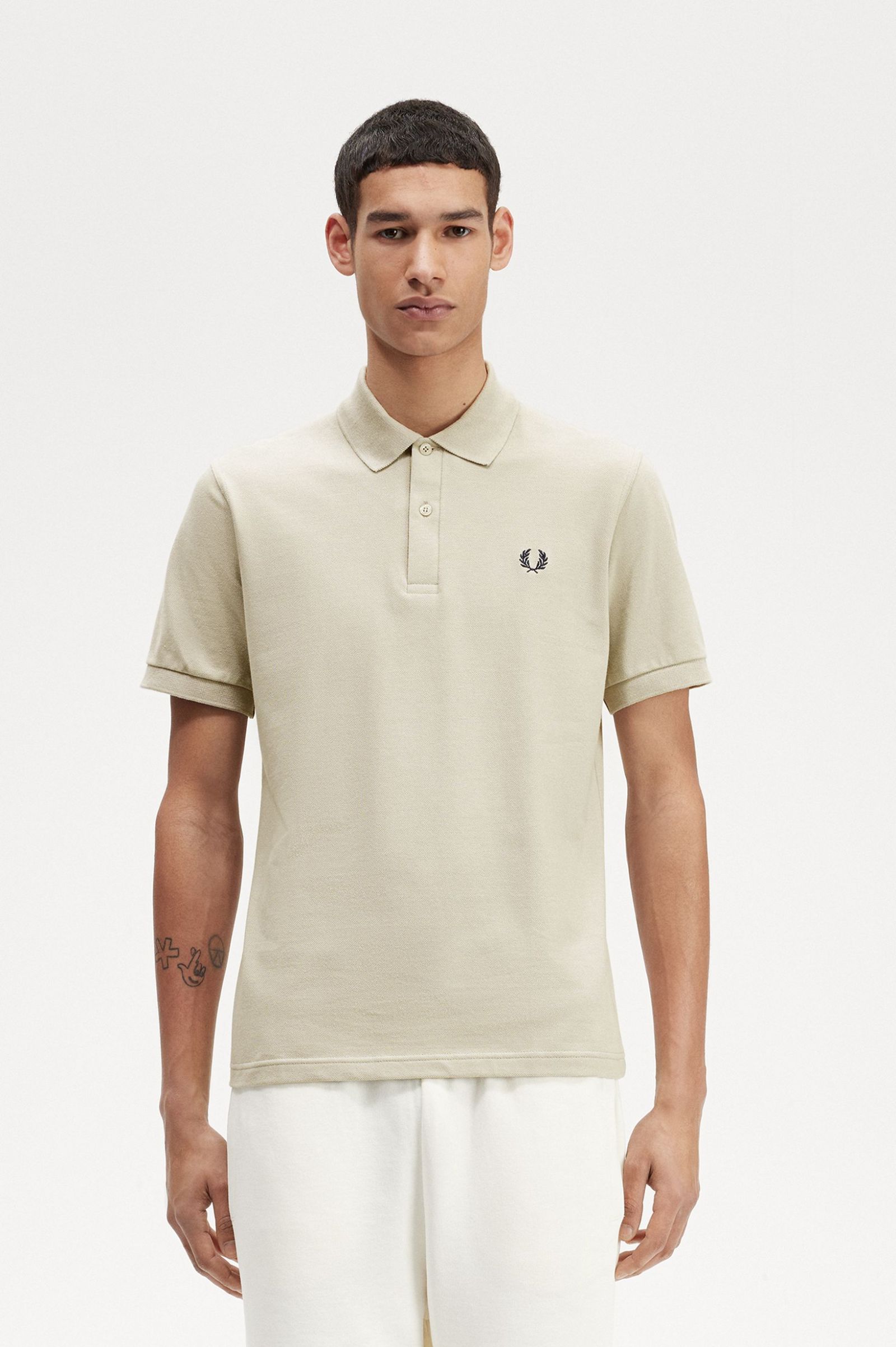 The Fred Perry ShirtM3 Light Oyster / Navy 7039056