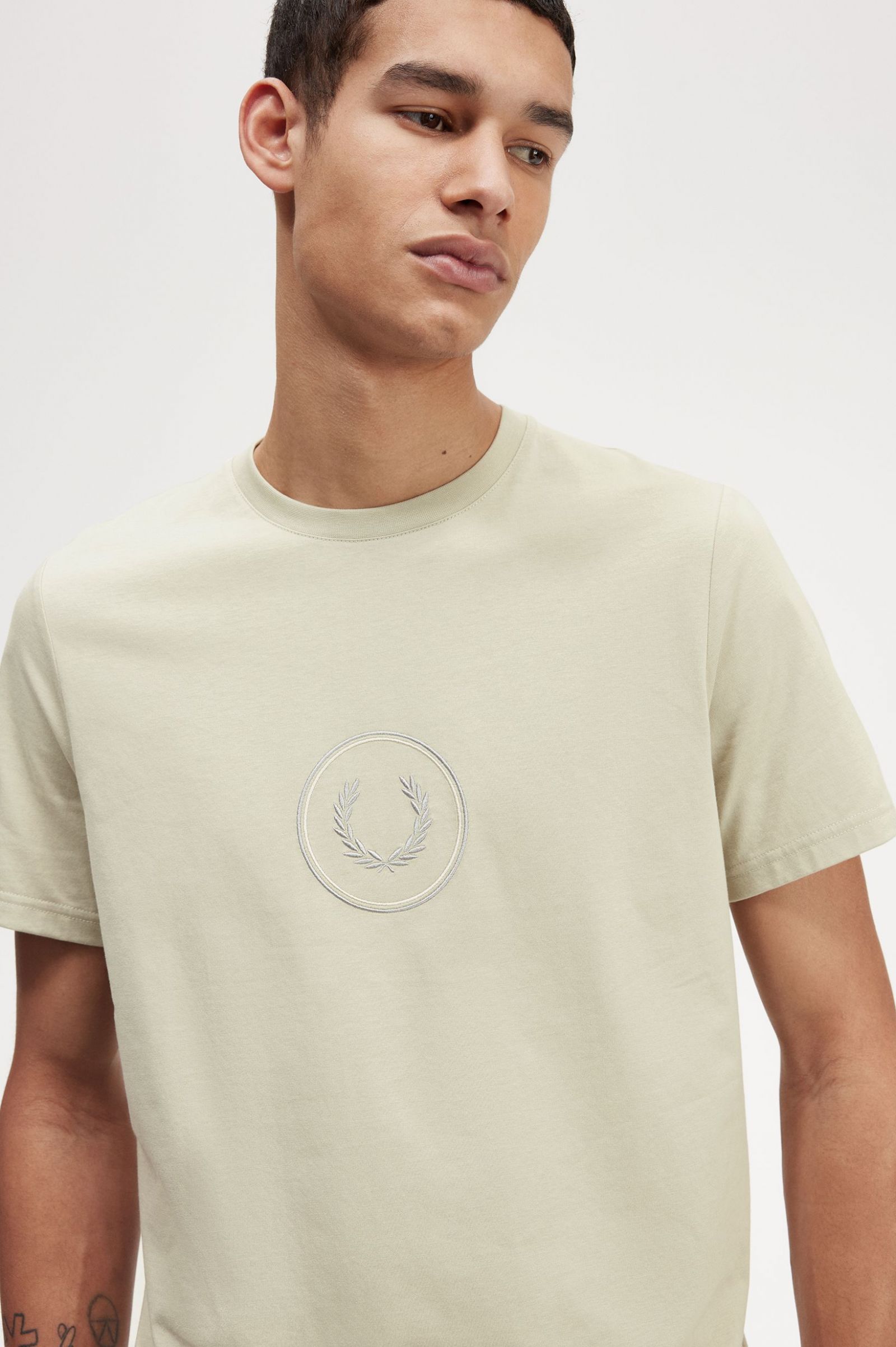 Circle Branding T-Shirt Light Oyster 7038924
