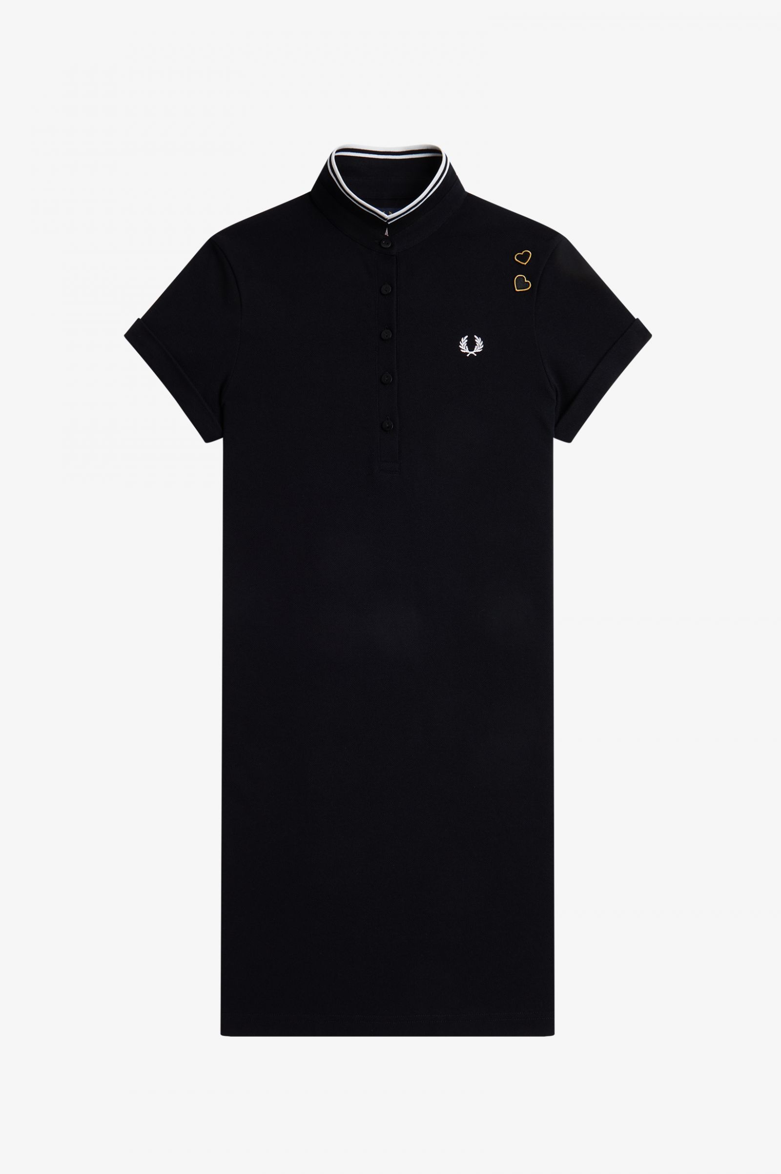 Amy Winehouse FoundationTipped Piqué Dress Black 7037951