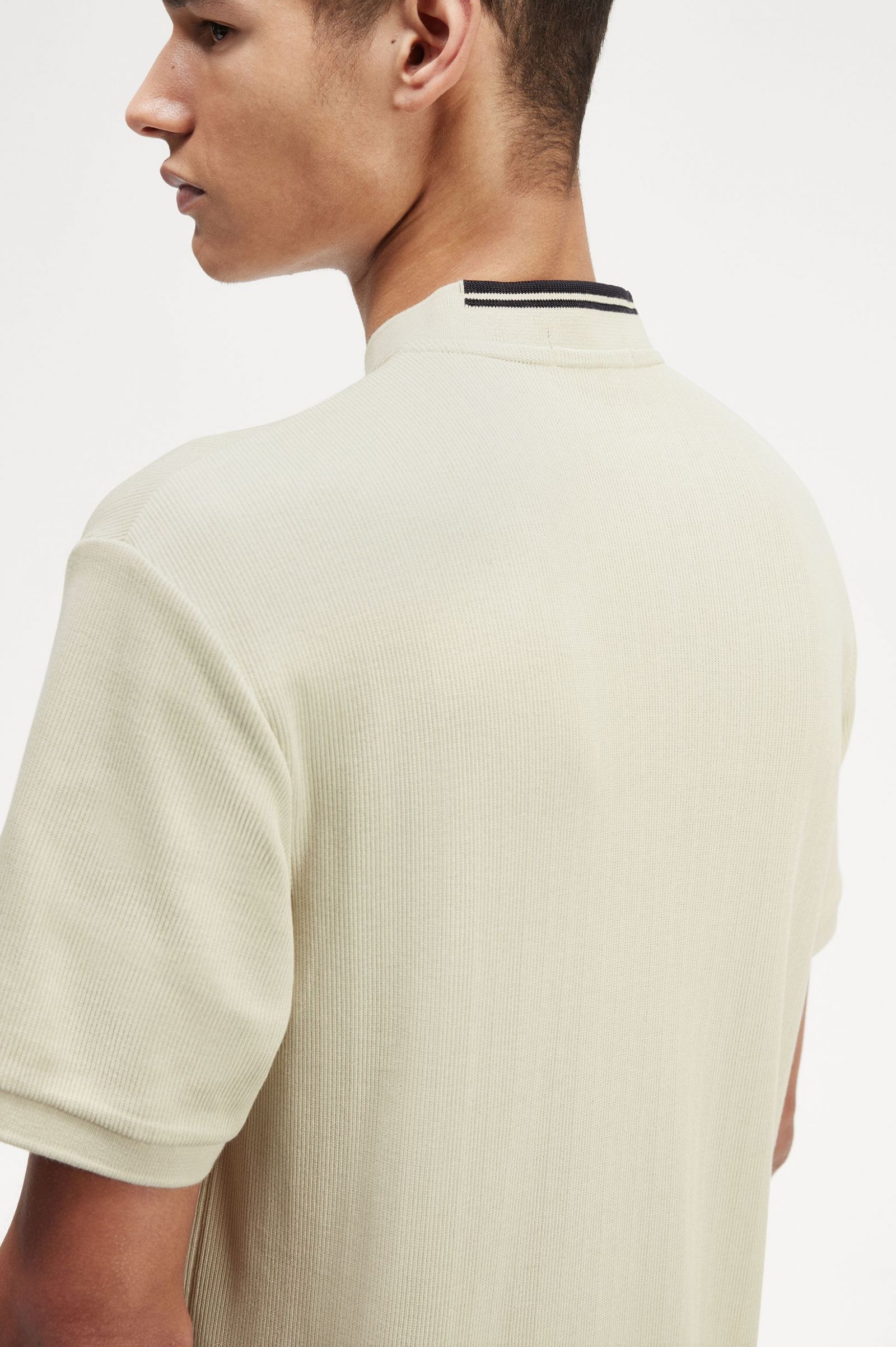 Henley Polo Shirt Light Oyster 7038974