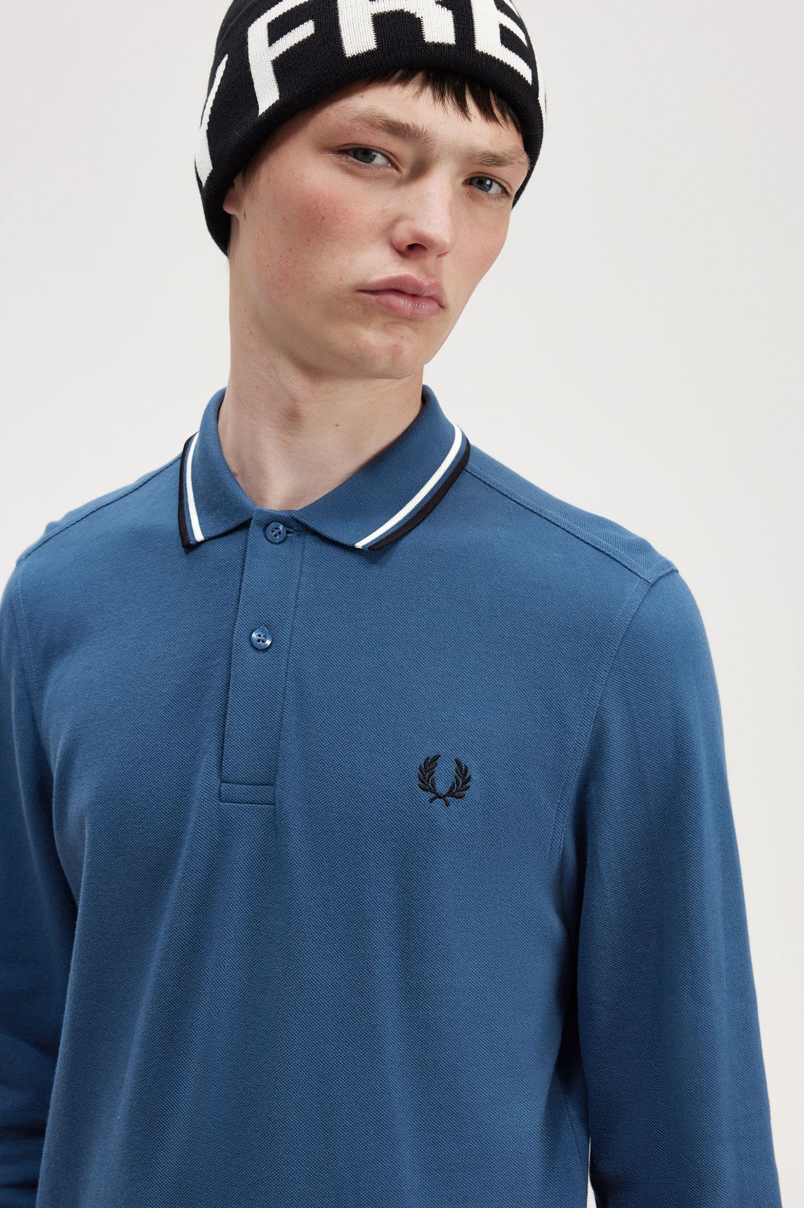 The Fred Perry ShirtM3636 Midnight Blue / Snow White / Black 7038592