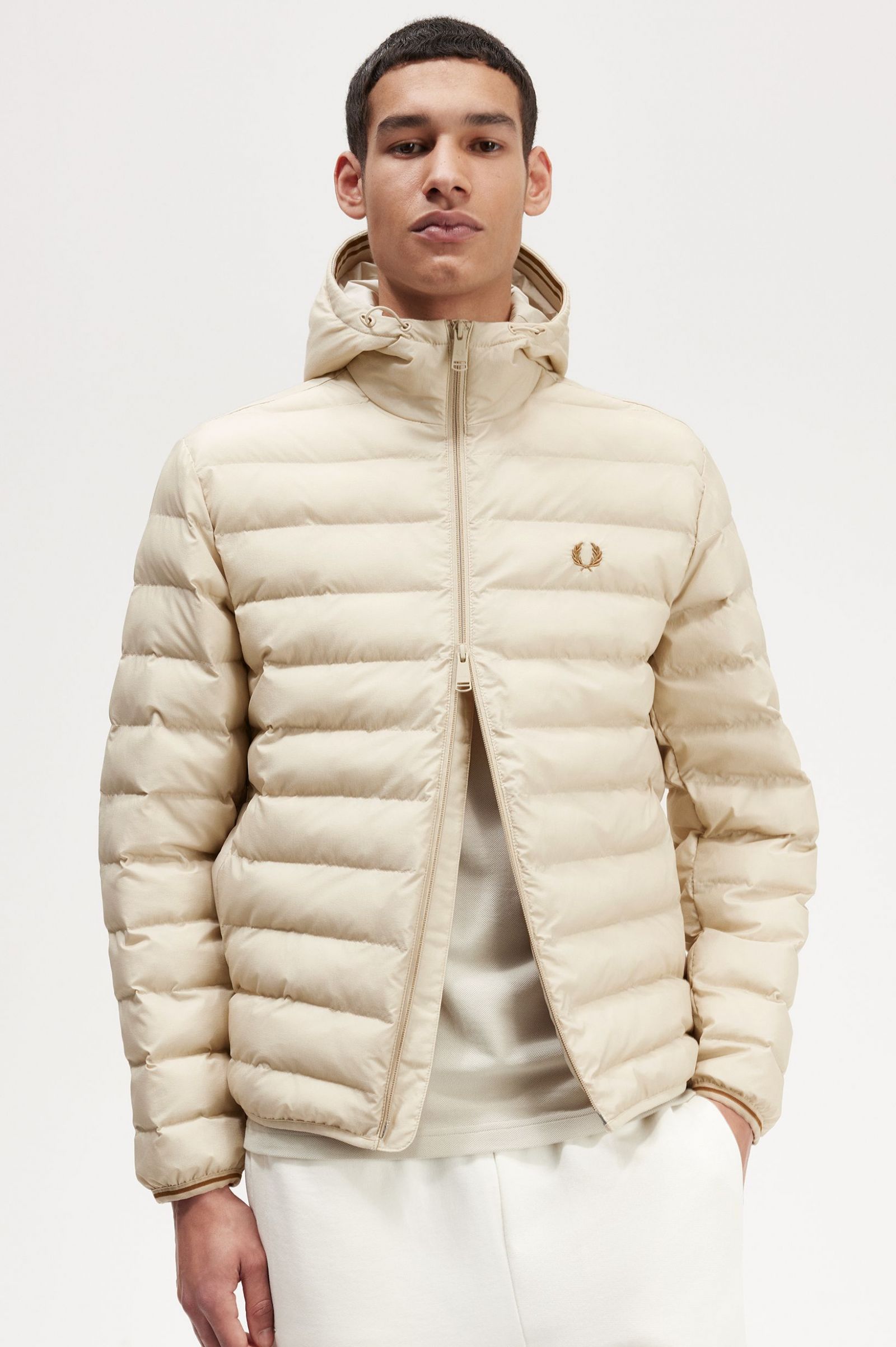 Hooded Insulated Jacket Oatmeal 7038299