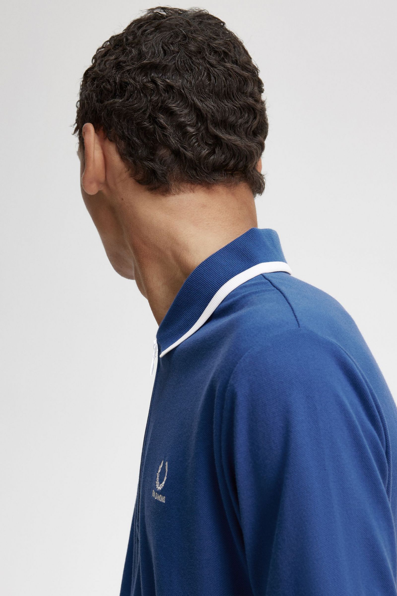 Raf SimonsHalf Zip Polo Shirt Royal Blue 7038630