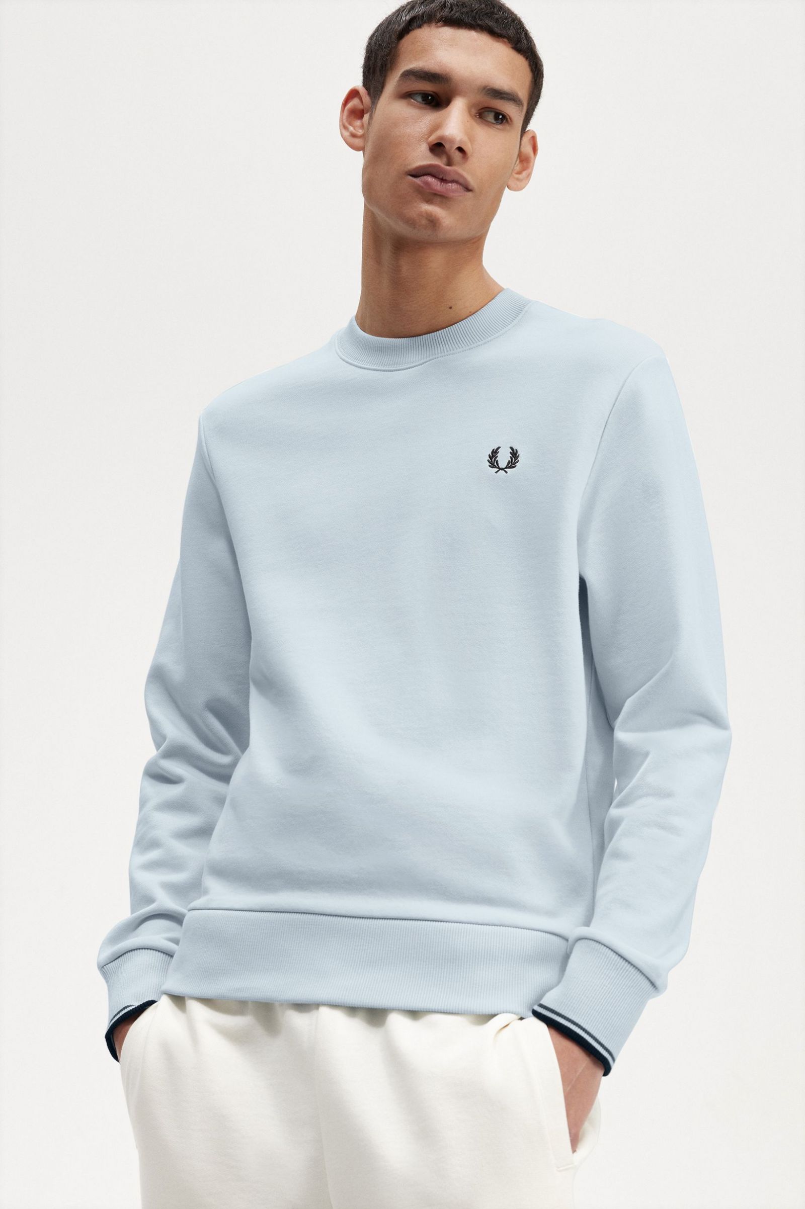 Crew Neck Sweatshirt Light Ice 7038863