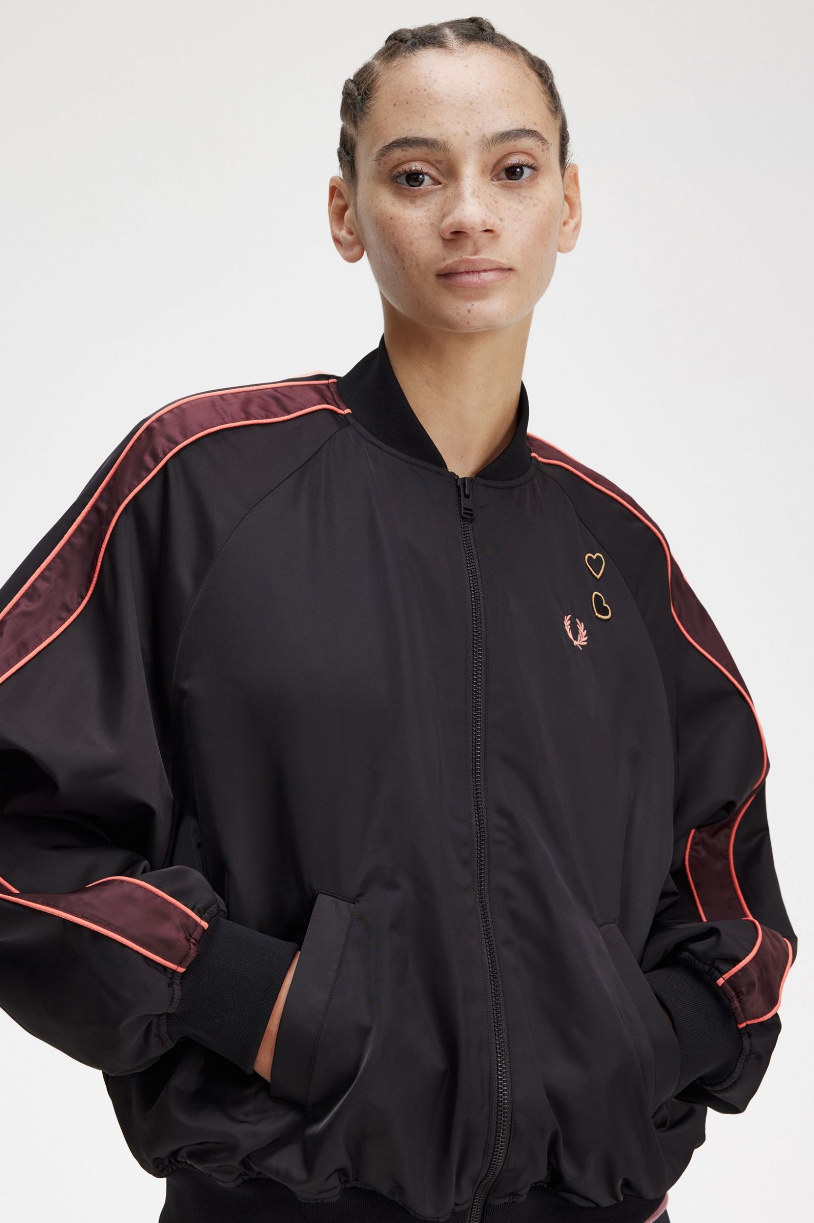 Amy Winehouse FoundationPrinted Lining Bomber Jacket Black 7039278