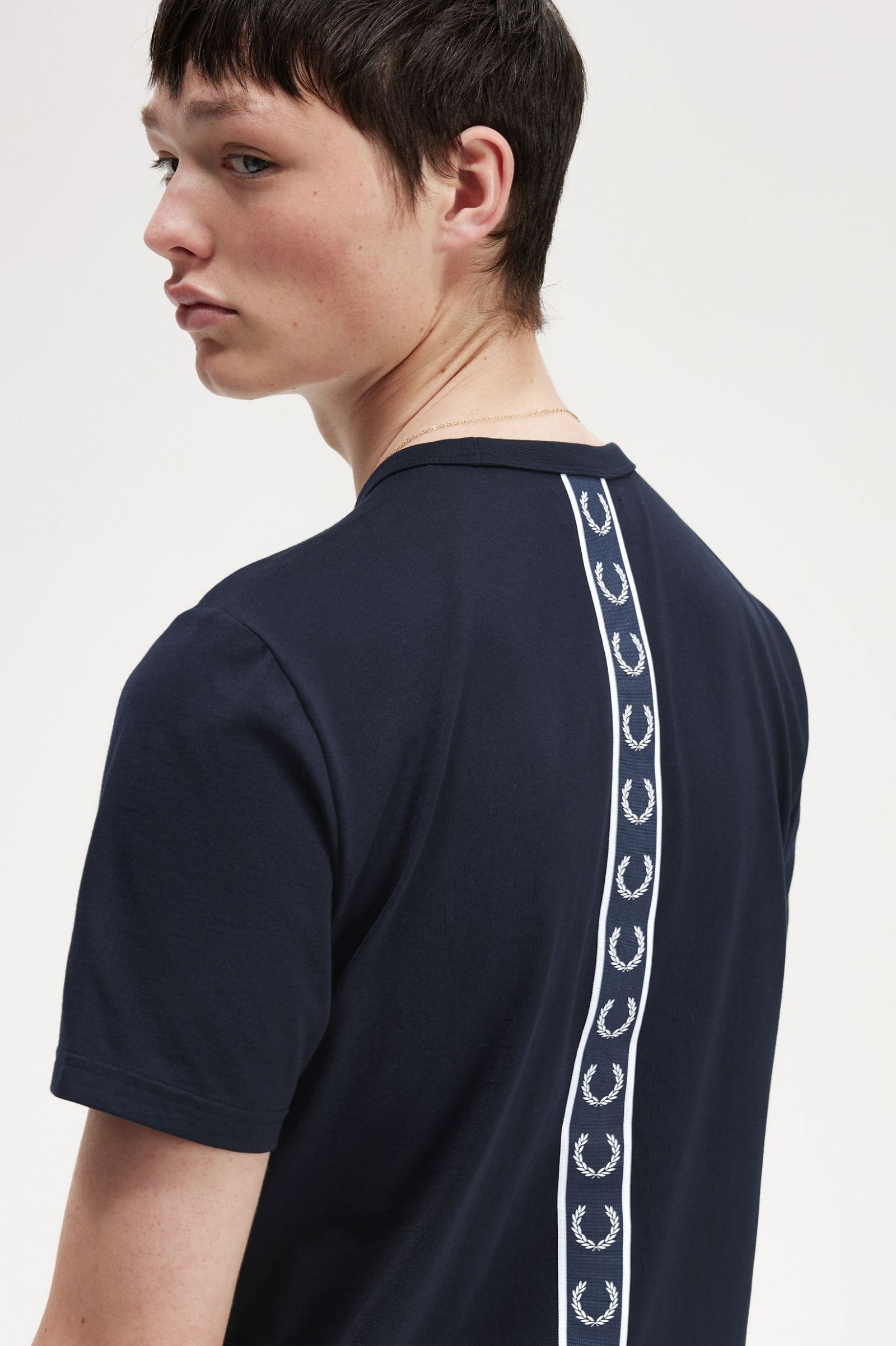 Tape Detail T-Shirt Navy 7038982