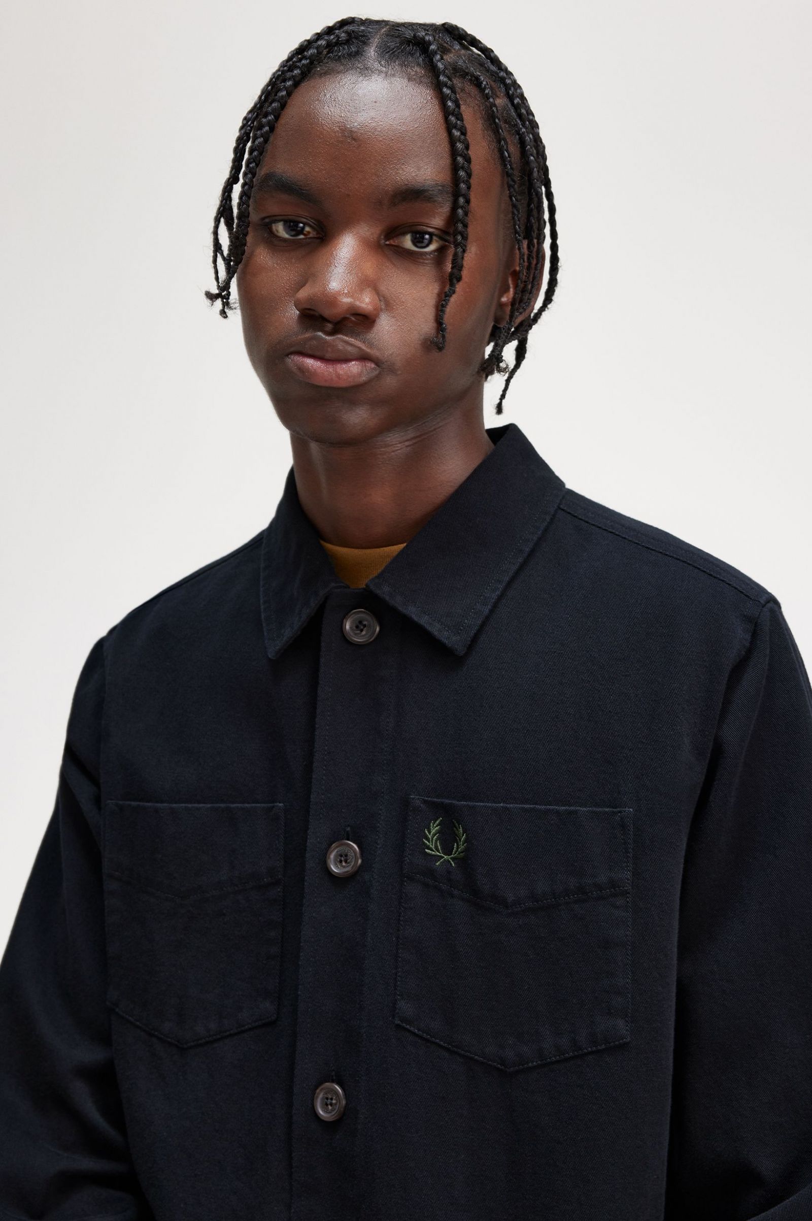 Twill Overshirt Black 7038491