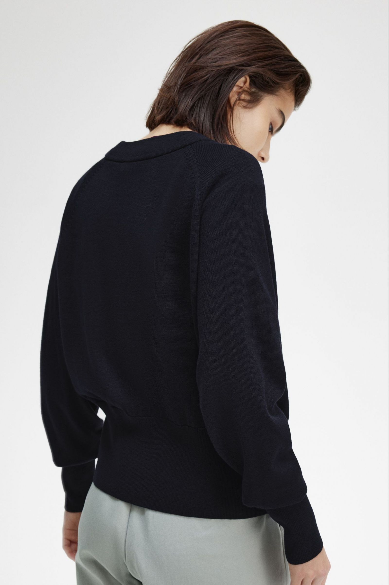 V-Neck Cardigan Navy 7039337