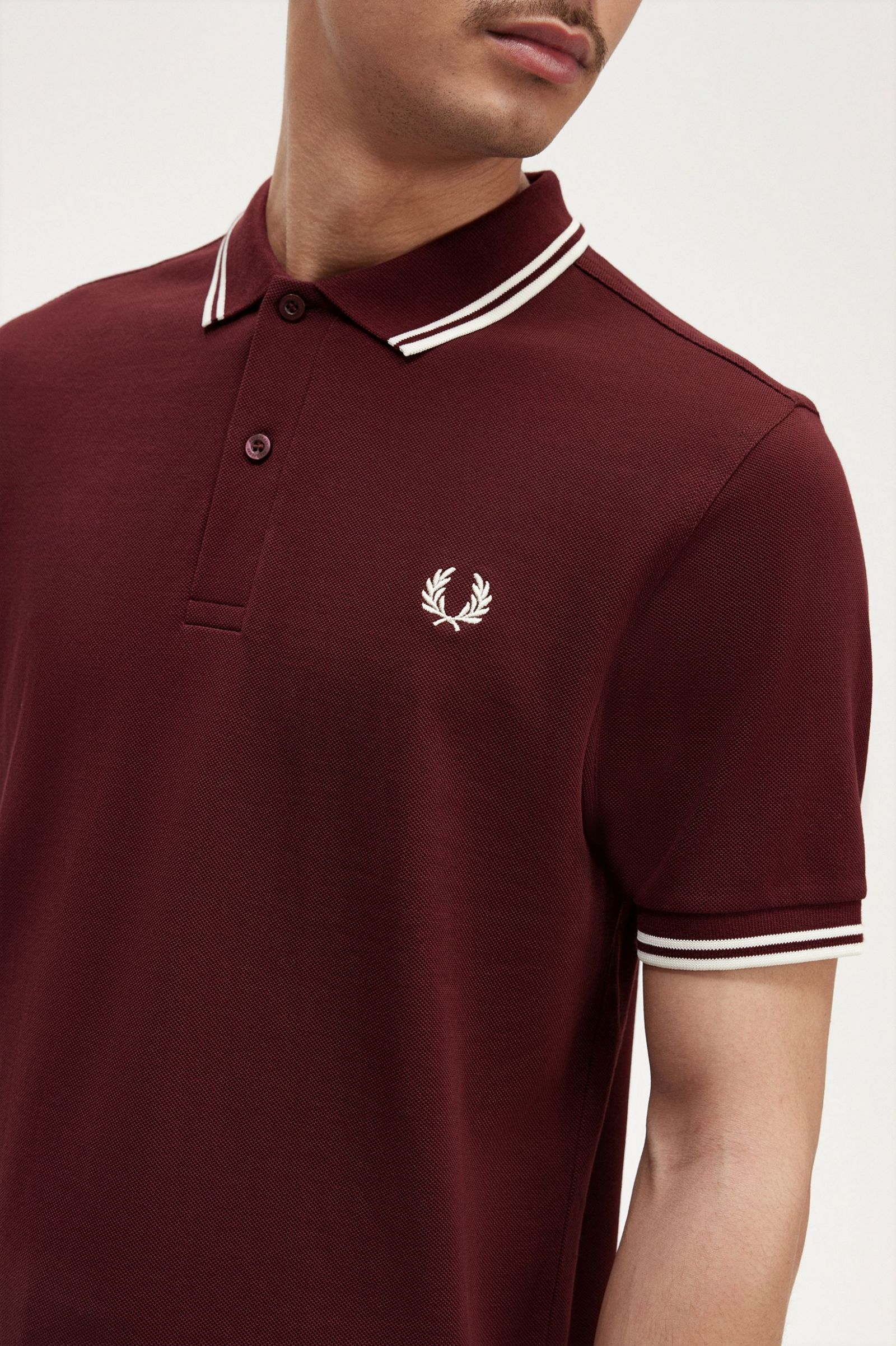 The Fred Perry ShirtM3600 Oxblood / Ecru / Ecru 7039071