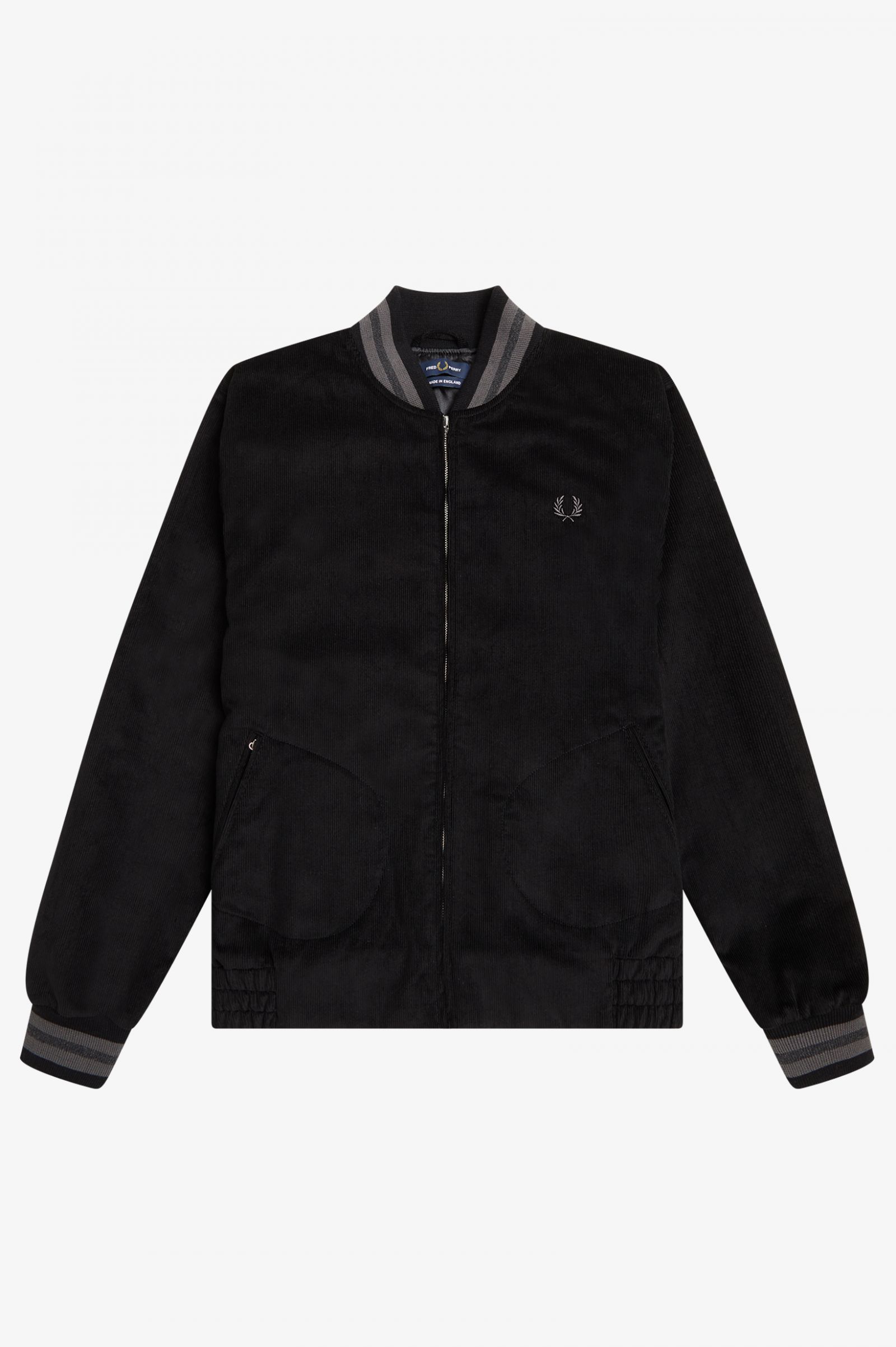 Made In EnglandNeedlecord Tennis Bomber Black 7037876