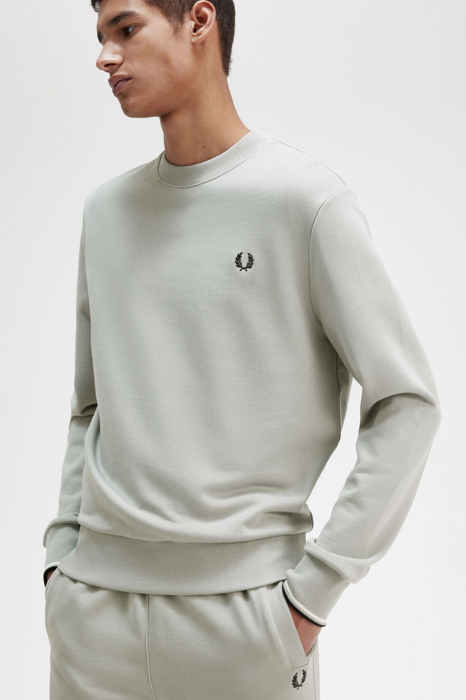 Crew Neck Sweatshirt Limestone 7038845